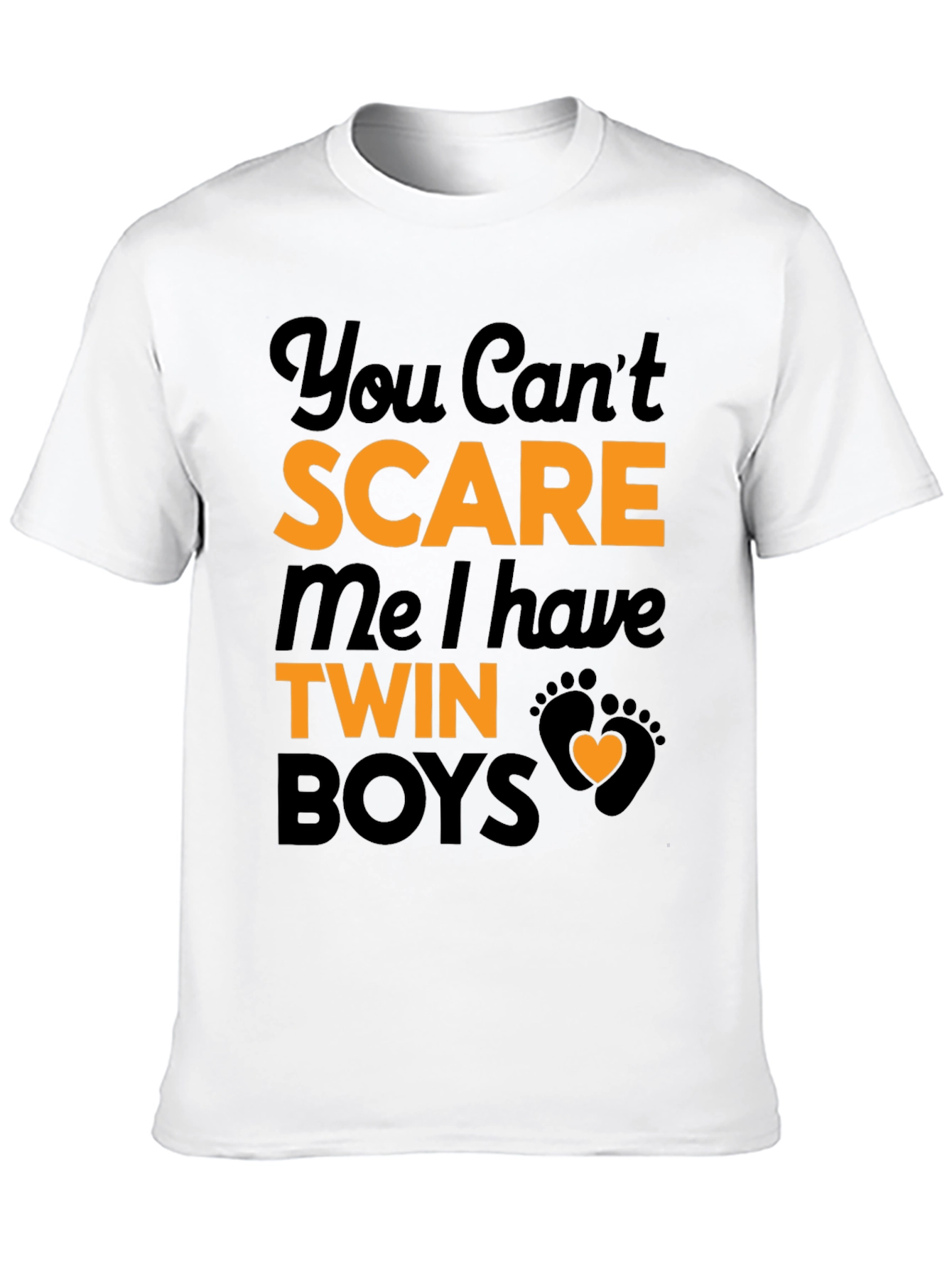 Twin Boys T-Shirt - You Cant Scare Me!