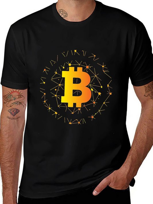 Bitcoin Crypto Tee - Black Graphic T-Shirt