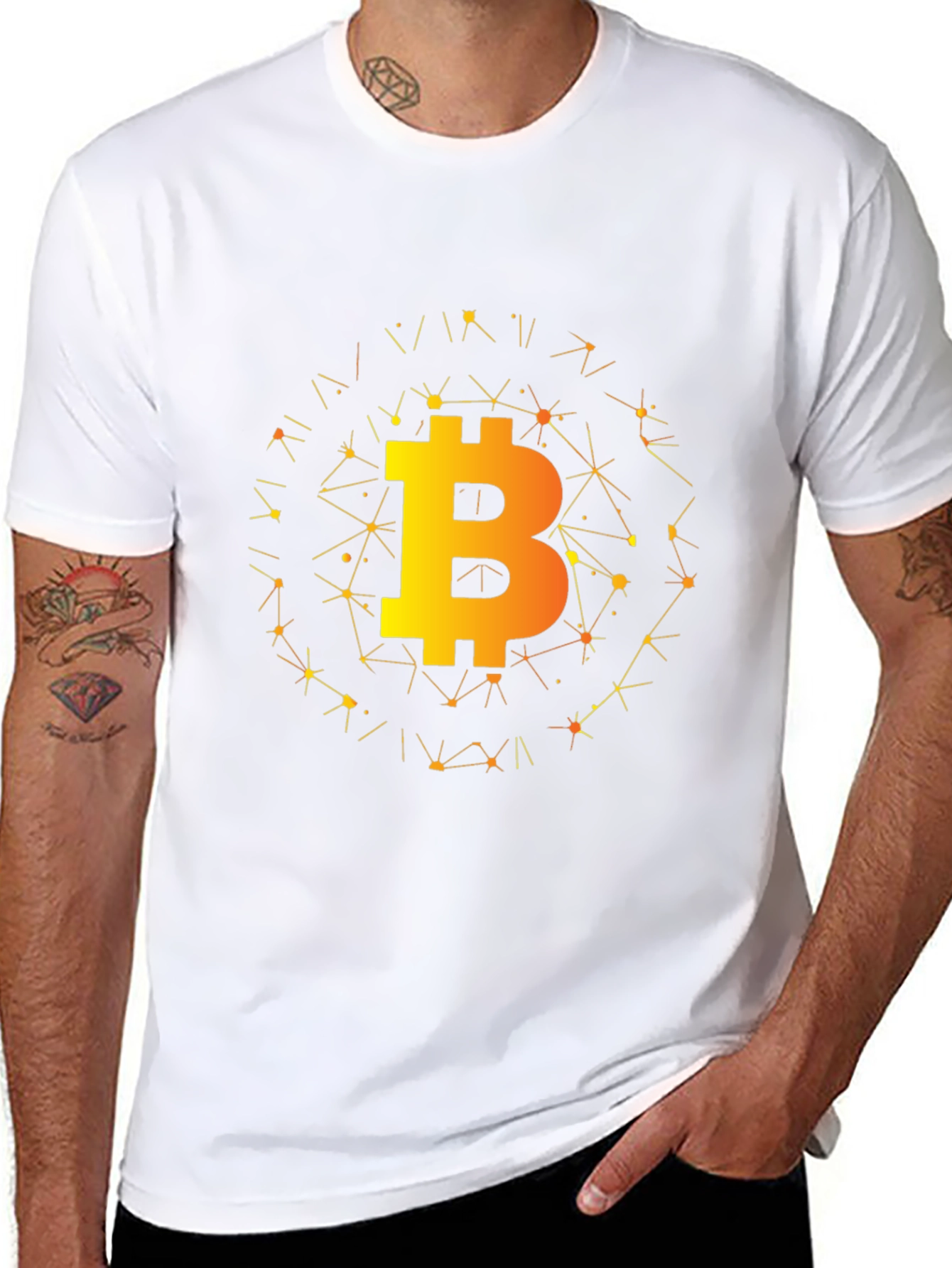 Bitcoin Crypto Tee - Black Graphic T-Shirt