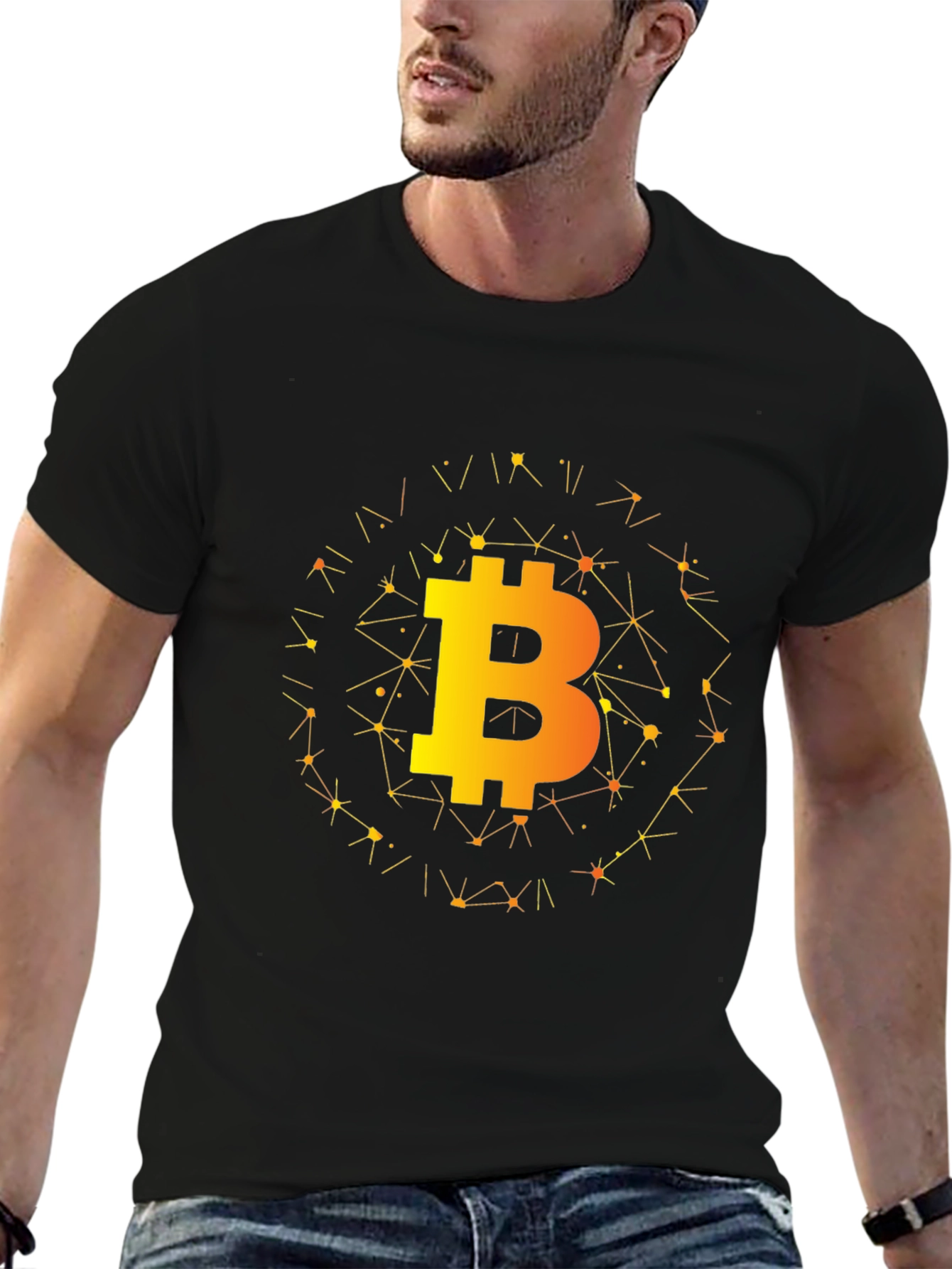 Bitcoin Crypto Tee - Black Graphic T-Shirt