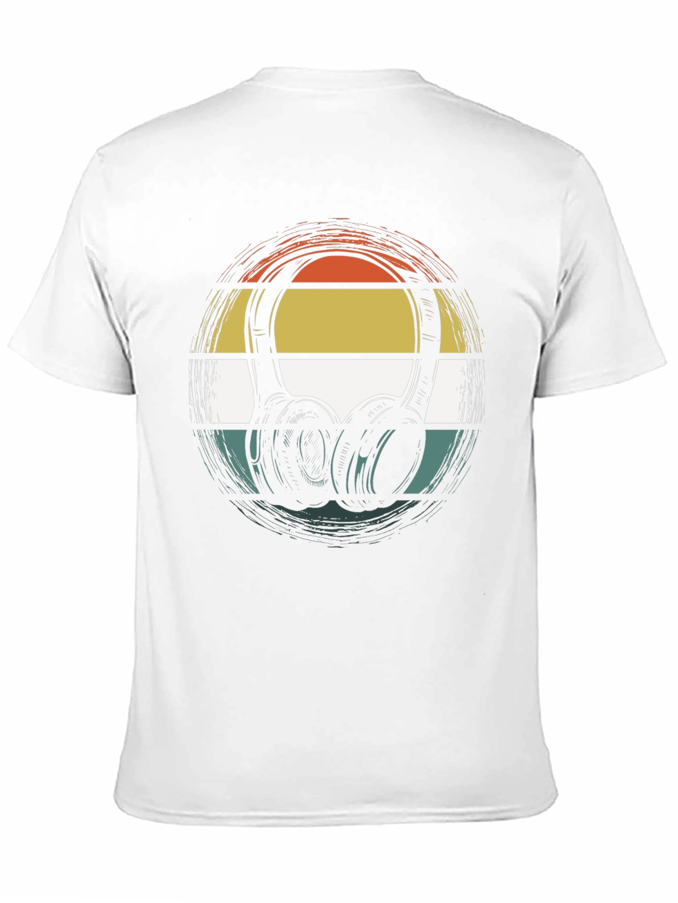 Retro Headphones Graphic Tee - Classic Style