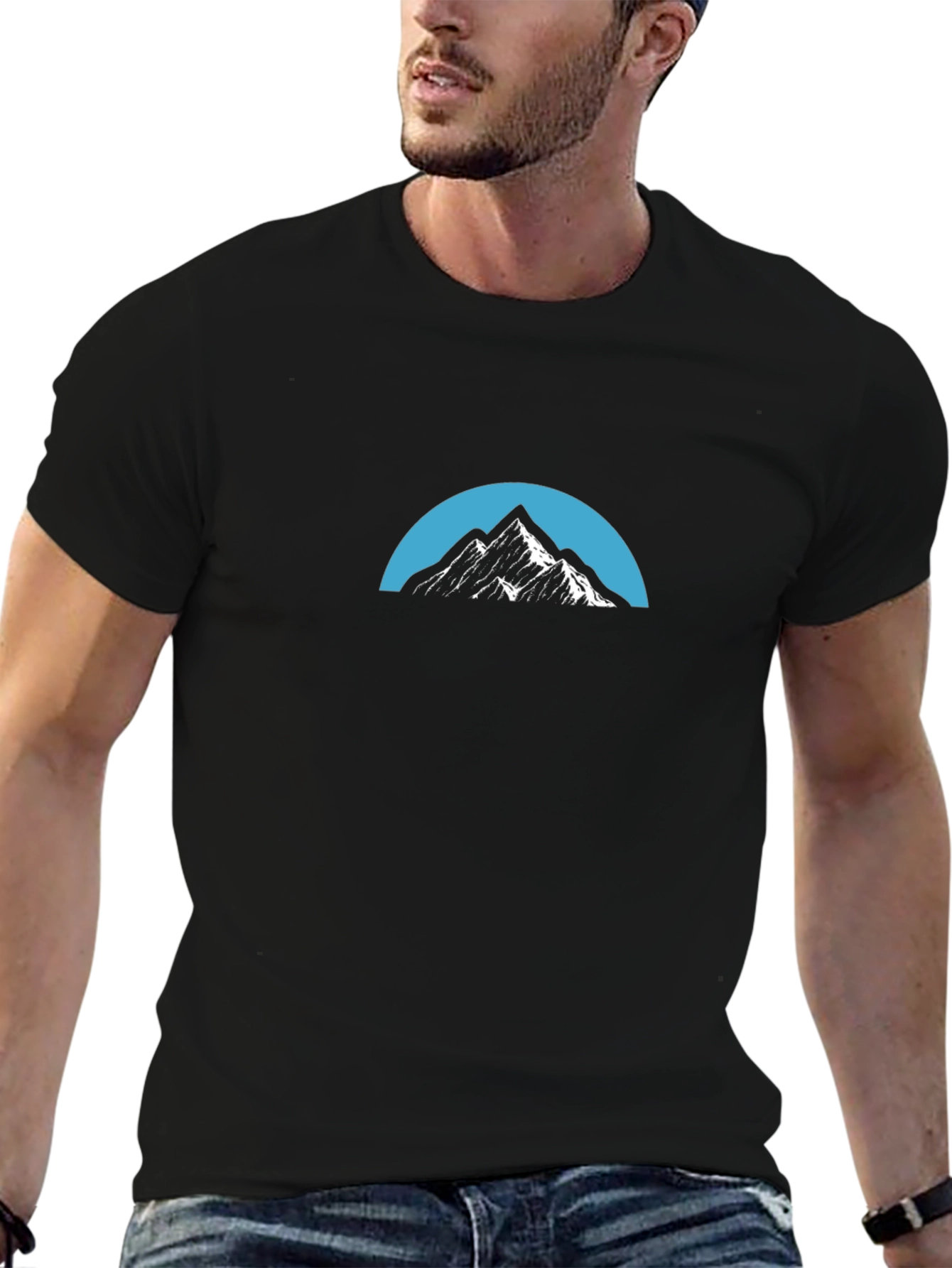 Mountain Graphic Black Tee - Adventure Ready