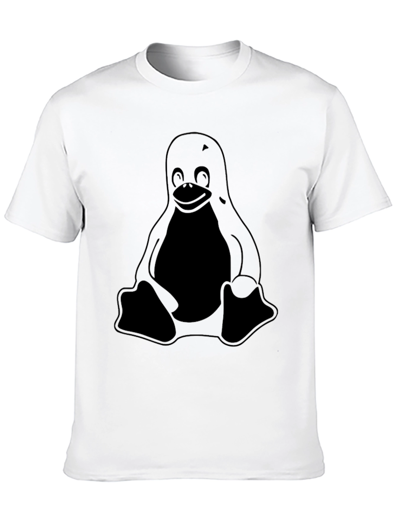 Linux Tux T-Shirt - Black Penguin Tee