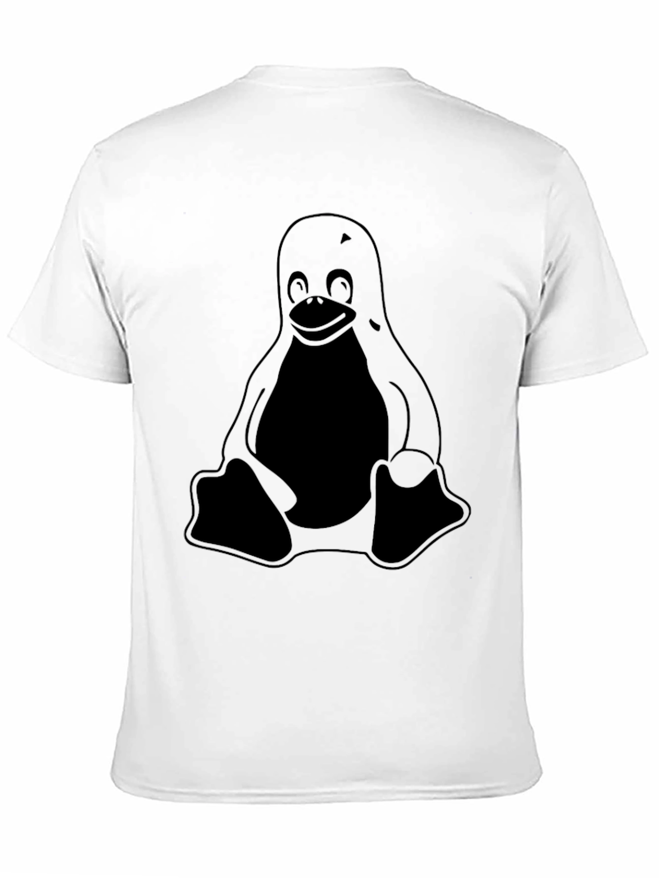 Linux Tux T-Shirt - Black Penguin Tee