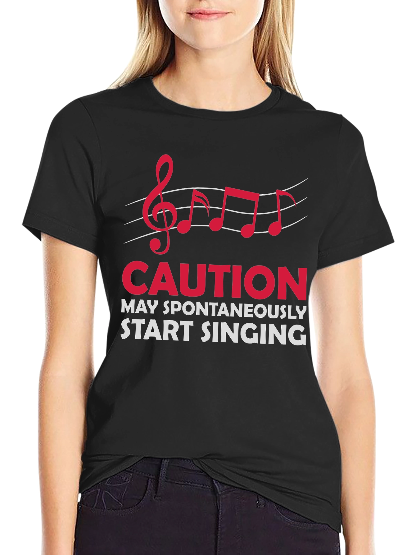 Caution May Spontaneously Start Singing T-Shirt
