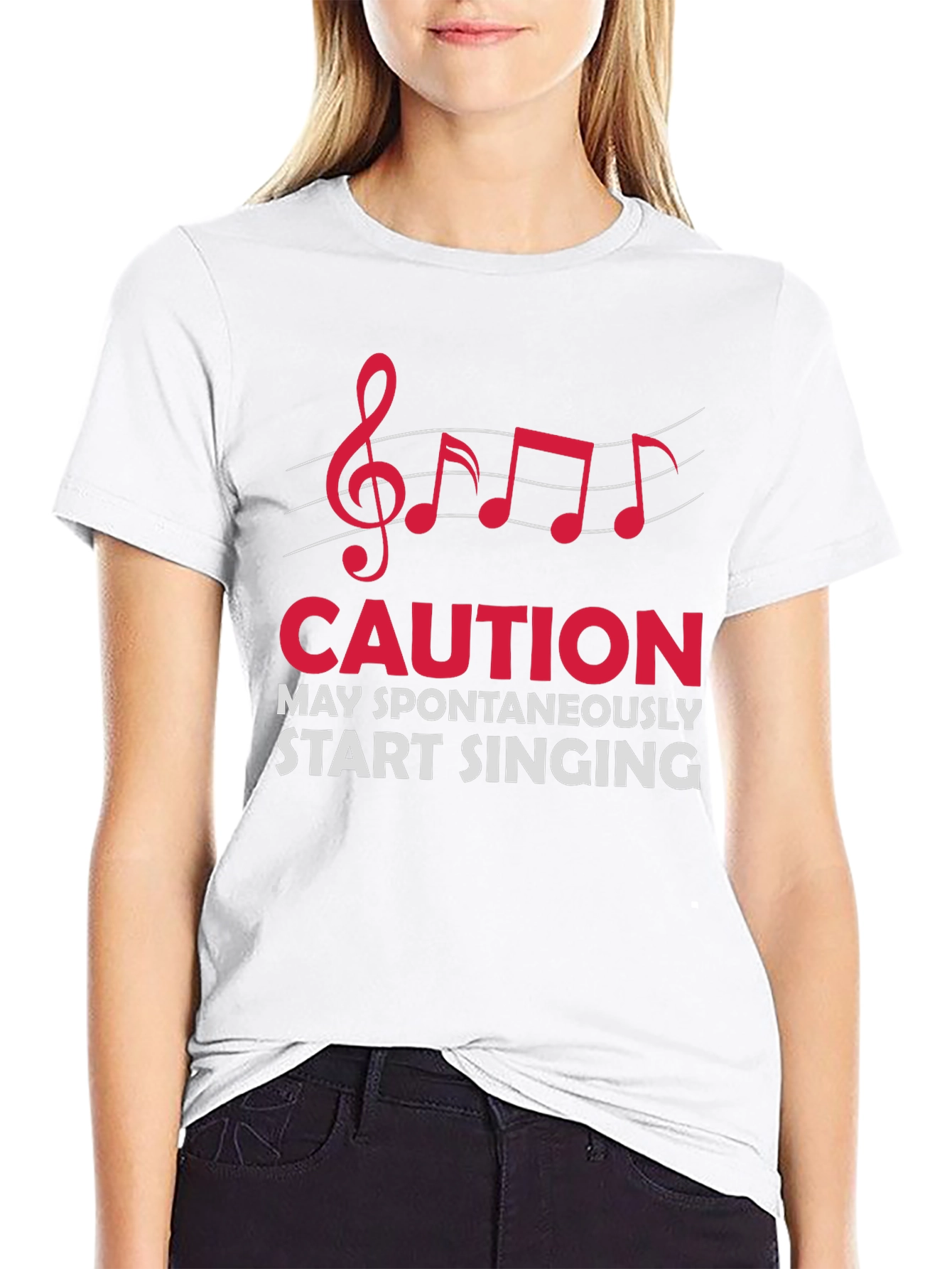 Caution May Spontaneously Start Singing T-Shirt