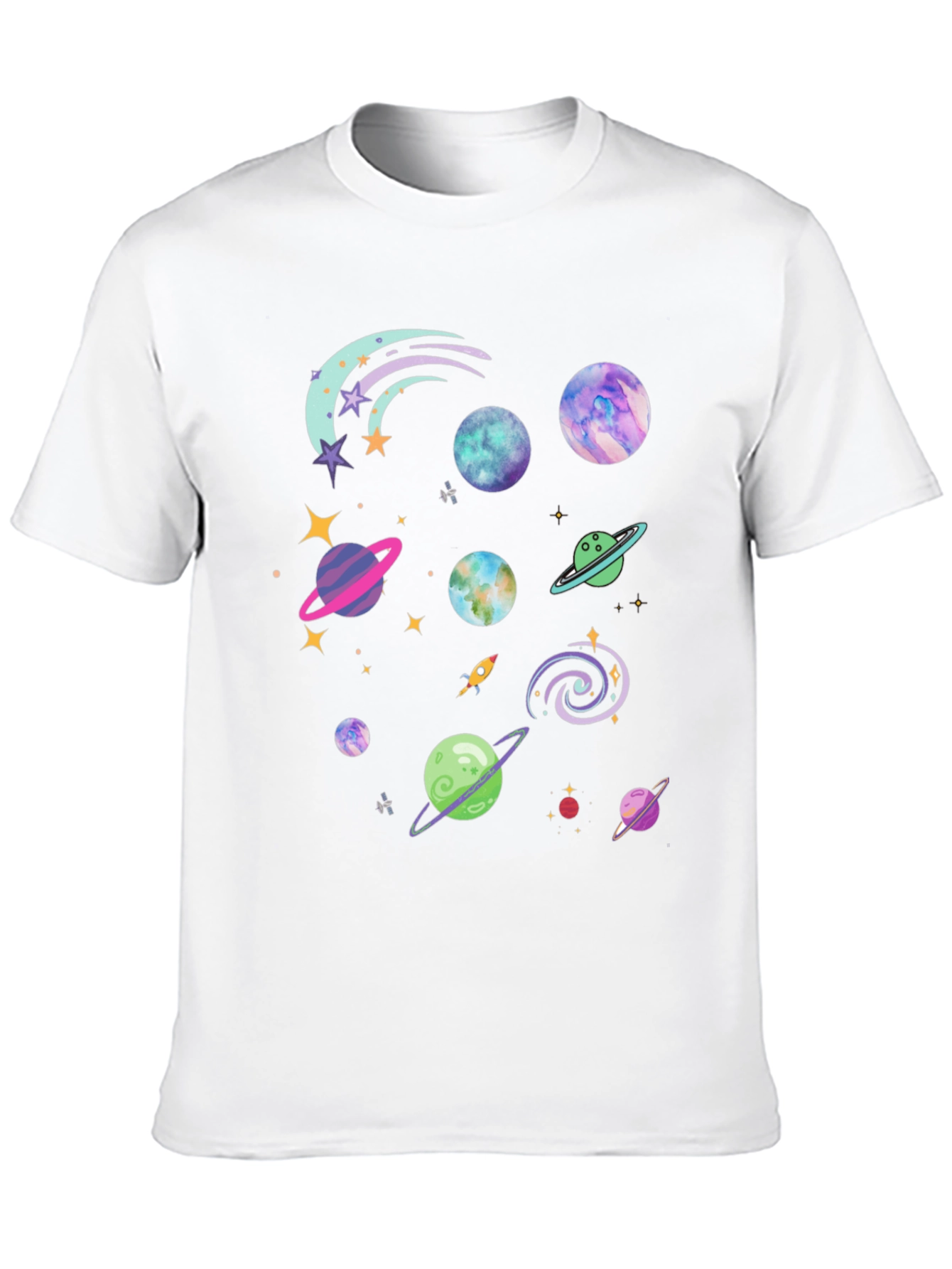 Cosmic Planets Graphic T-Shirt