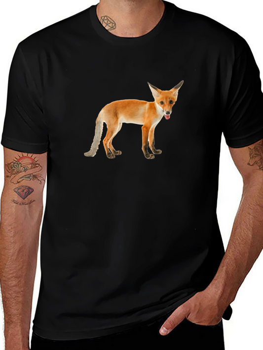 Fox Graphic Tee -  Unisex Black T-Shirt