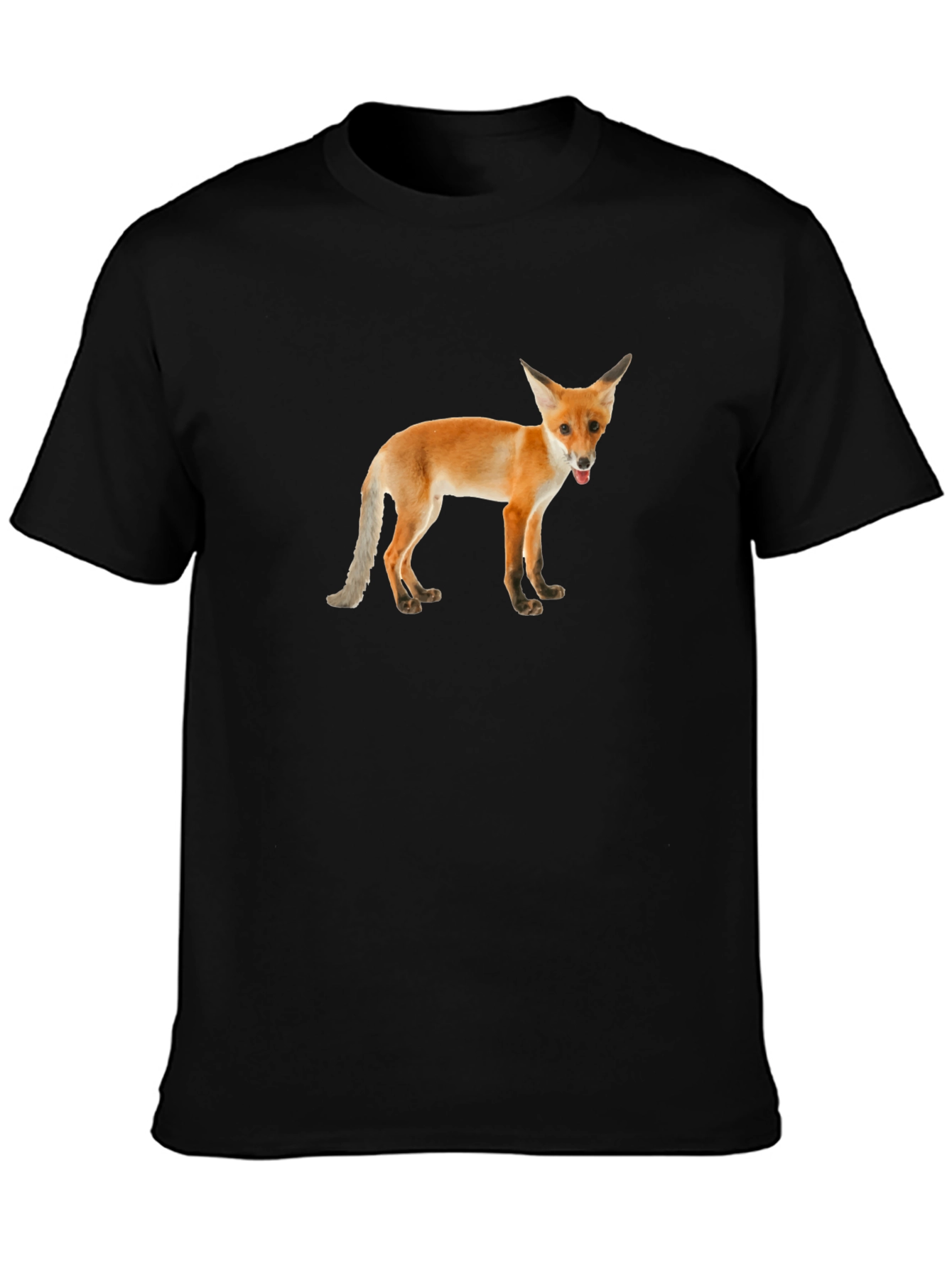 Fox Graphic Tee -  Unisex Black T-Shirt