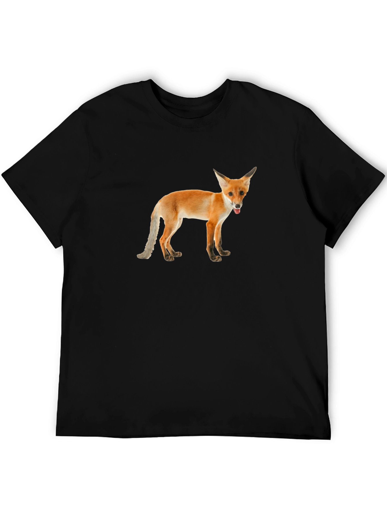 Fox Graphic Tee -  Unisex Black T-Shirt
