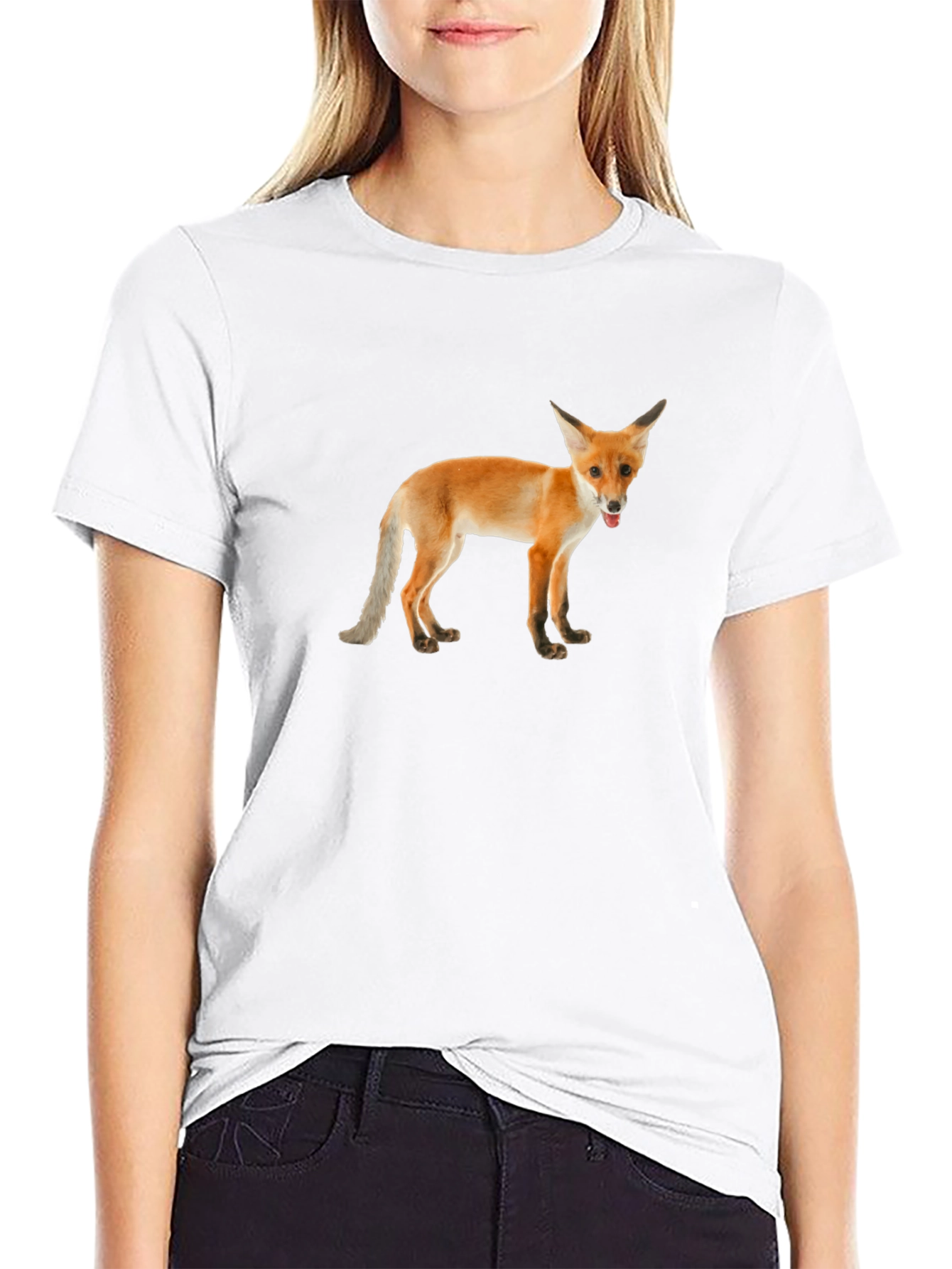 Fox Graphic Tee -  Unisex Black T-Shirt