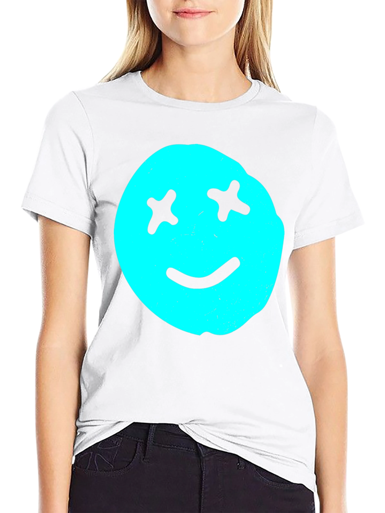 Smiley Face Graphic T-Shirt - Relaxed Fit