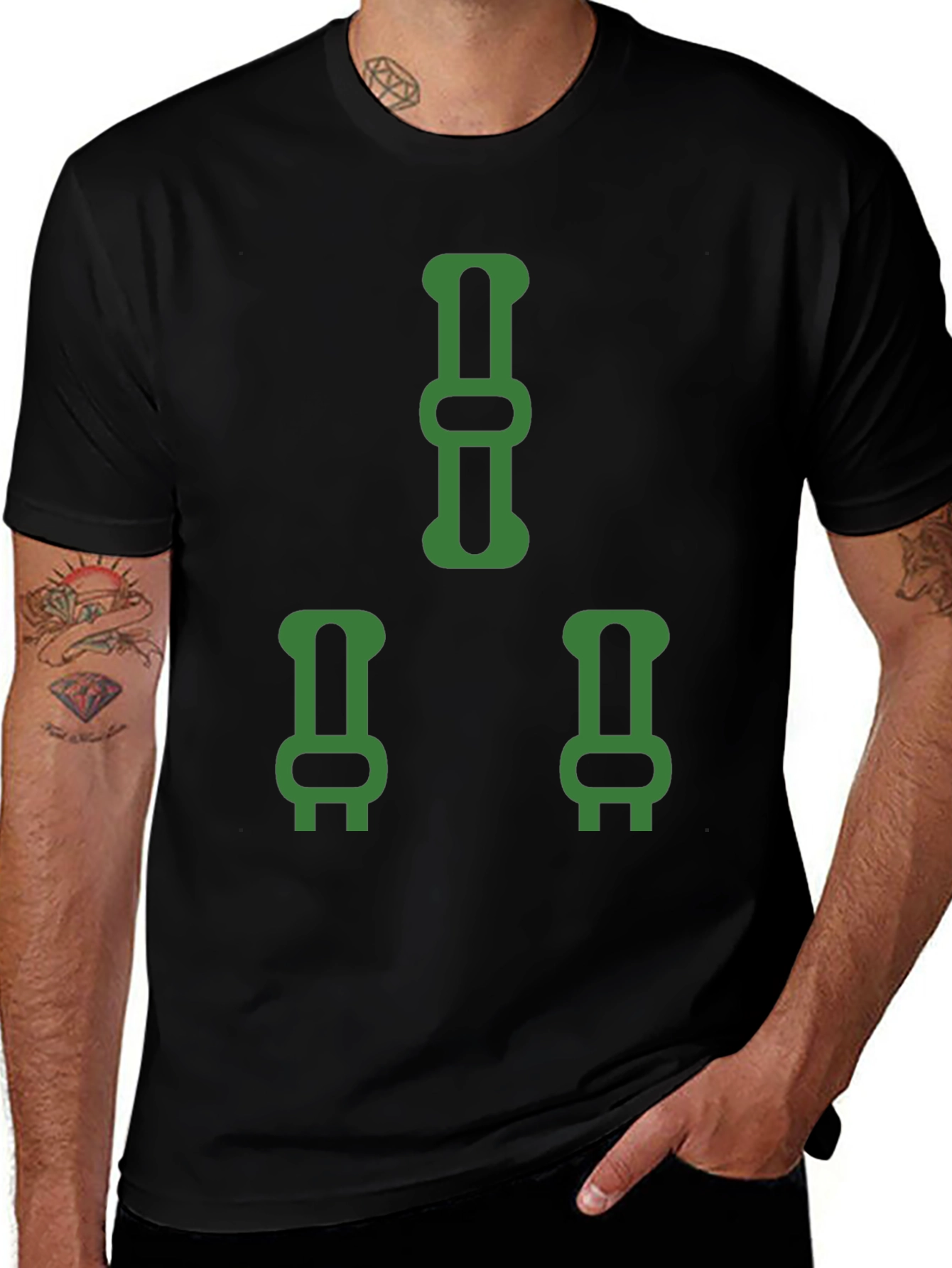 Mens Novelty Suspender Graphic Tee