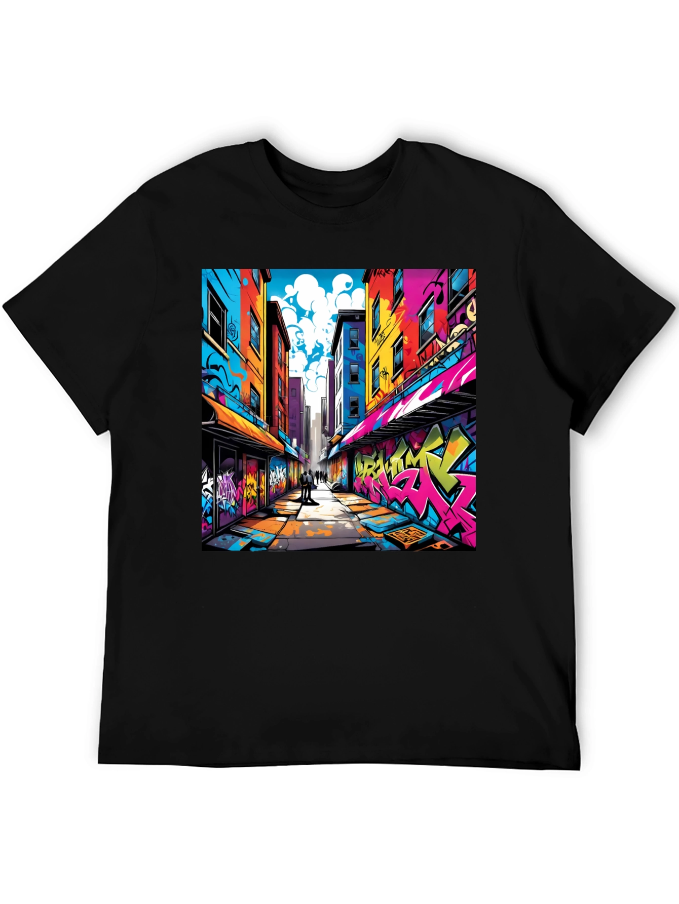 Graffiti Alley Graphic Tee - Urban Streetwear