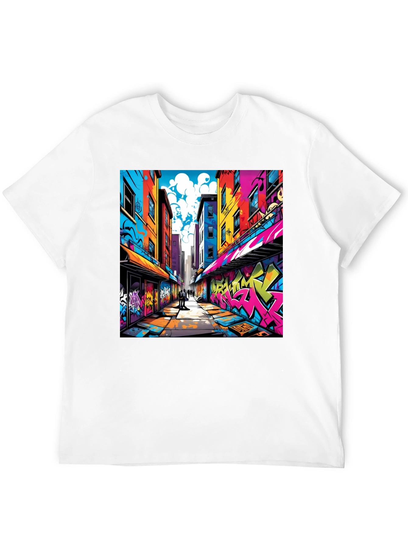 Graffiti Alley Graphic Tee - Urban Streetwear