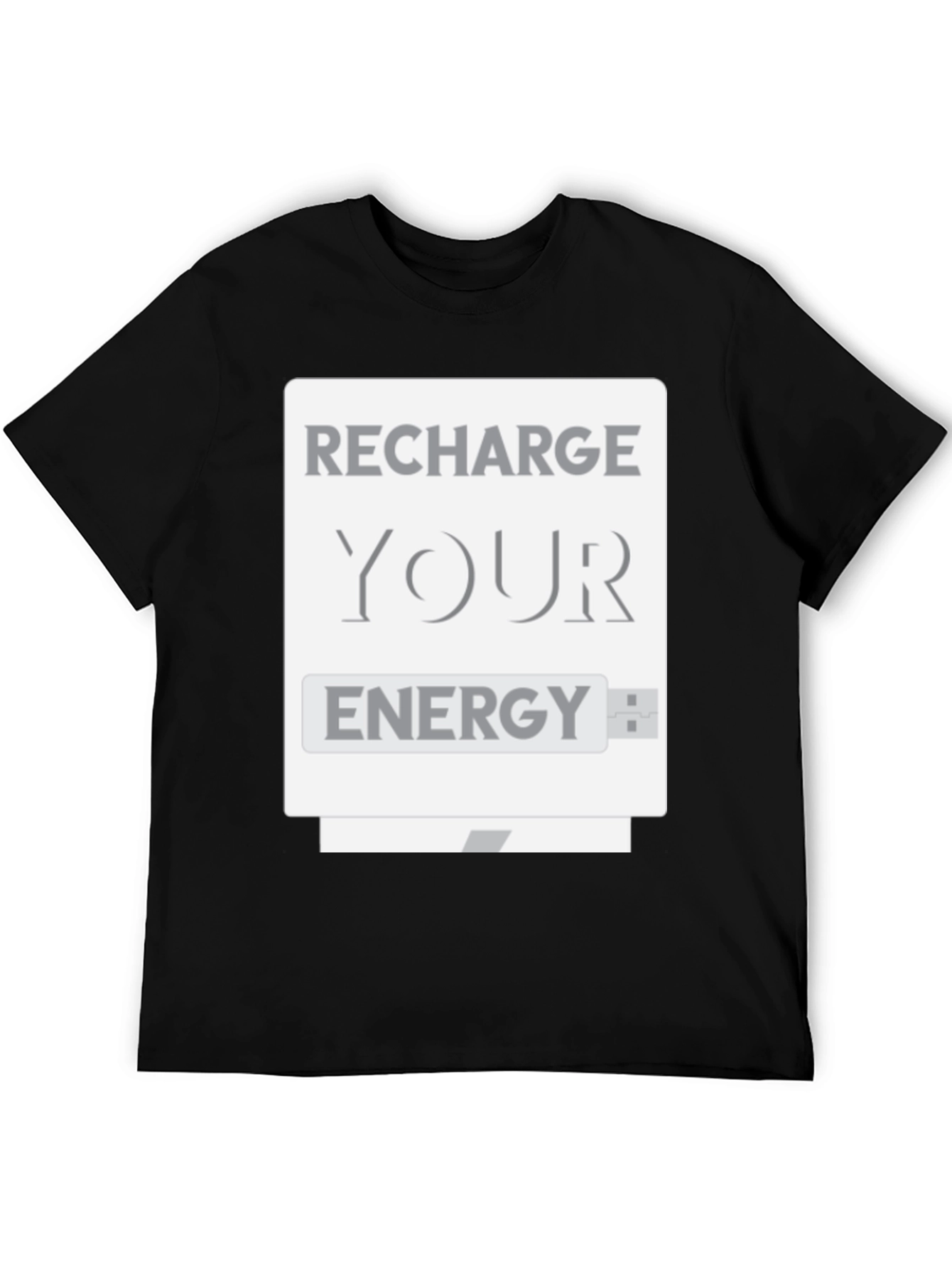 Recharge Your Energy T-Shirt - USB Design