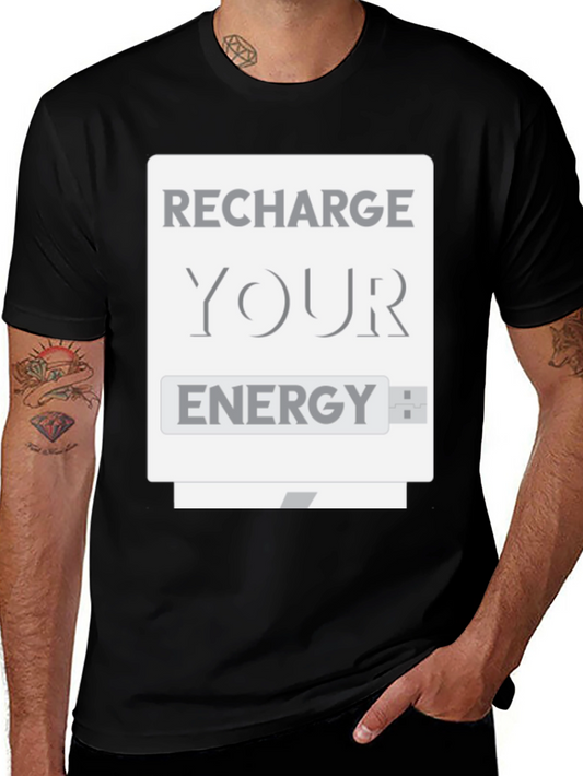 Recharge Your Energy T-Shirt - USB Design