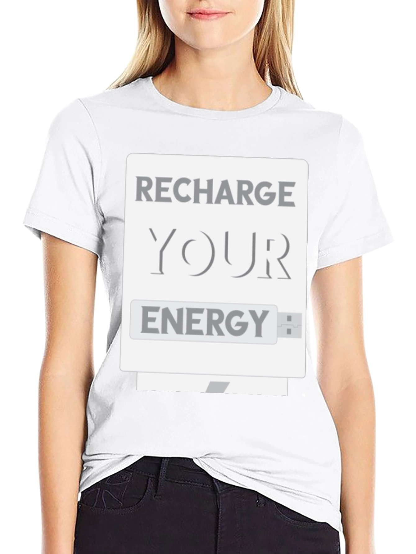Recharge Your Energy T-Shirt - USB Design
