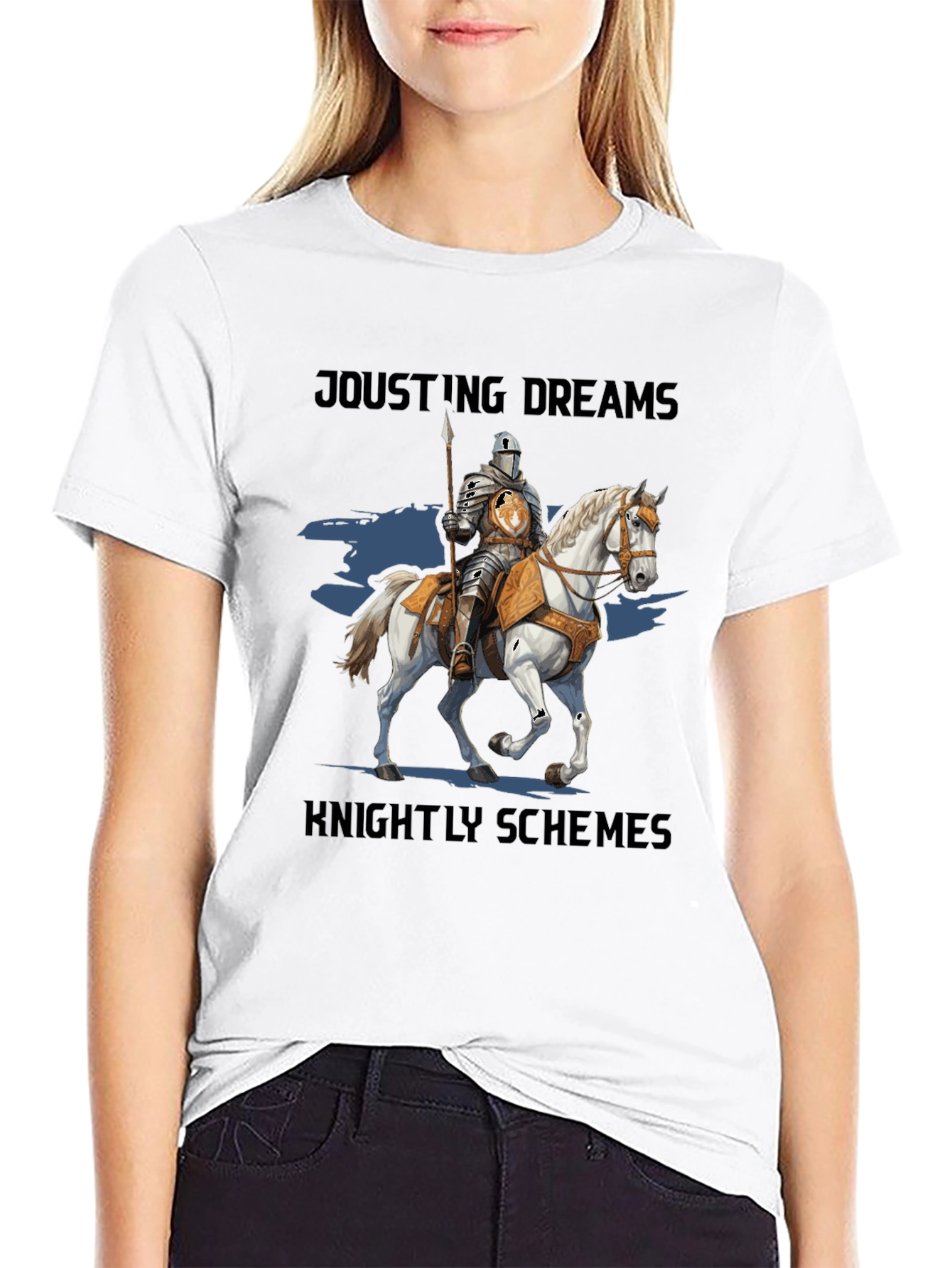 Jousting Dreams Knightly Schemes Graphic T-Shirt