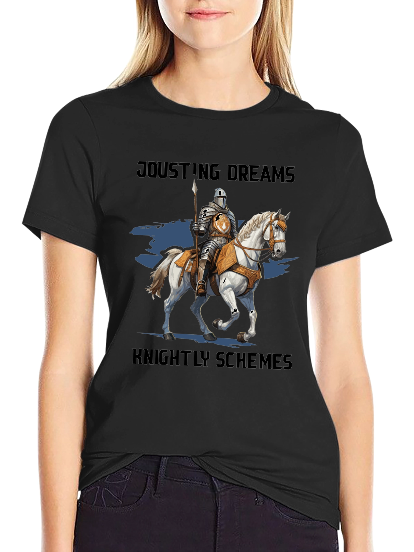 Jousting Dreams Knightly Schemes Graphic T-Shirt