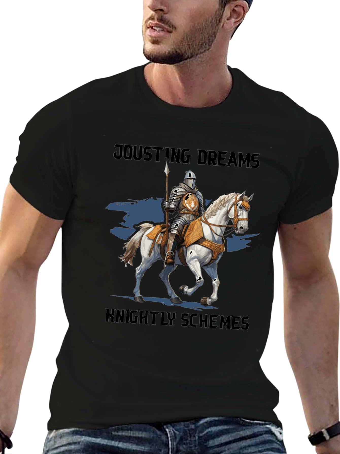 Jousting Dreams Knightly Schemes Graphic T-Shirt
