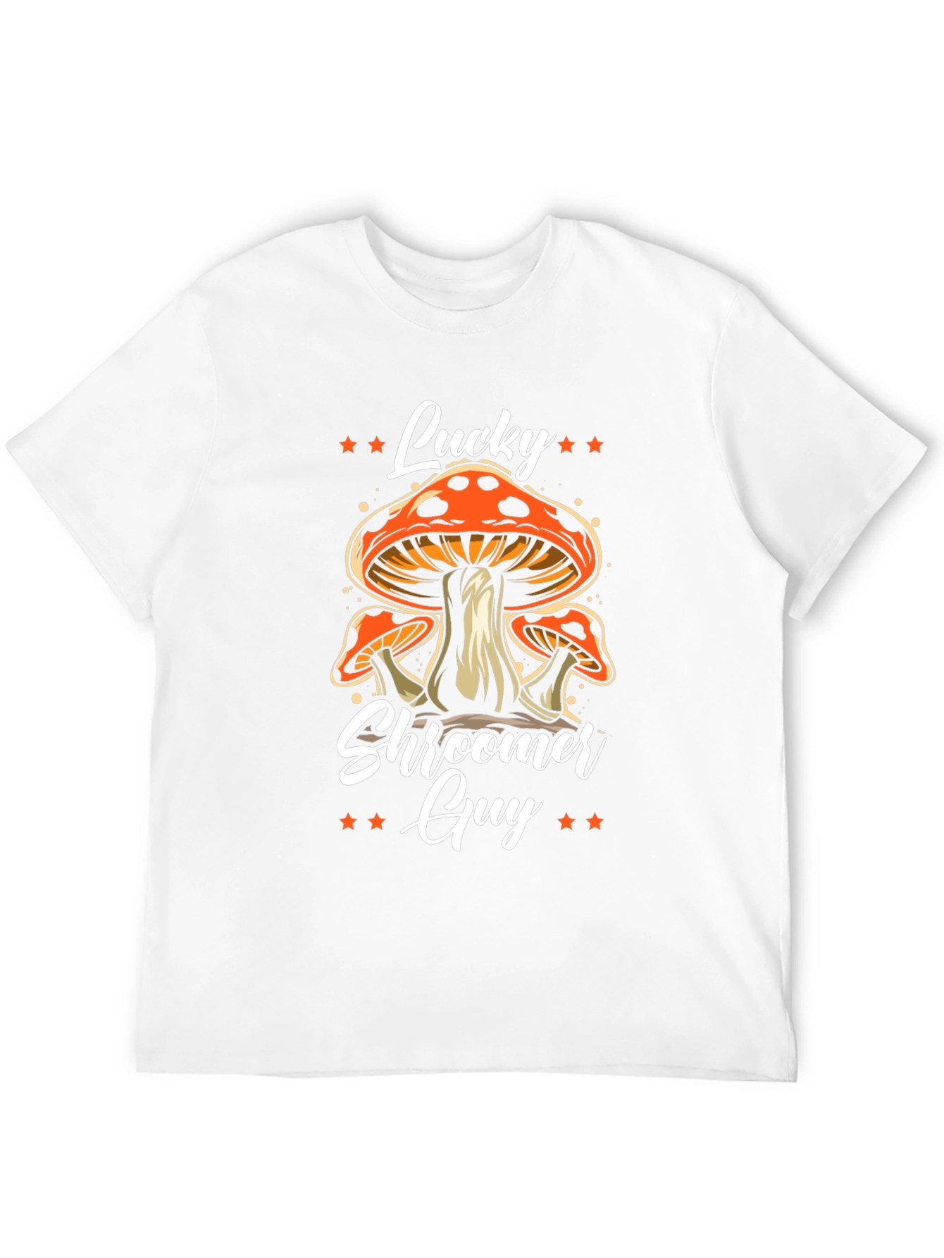 Lucky Shroomer Guy T-Shirt - Fun Mushroom Design
