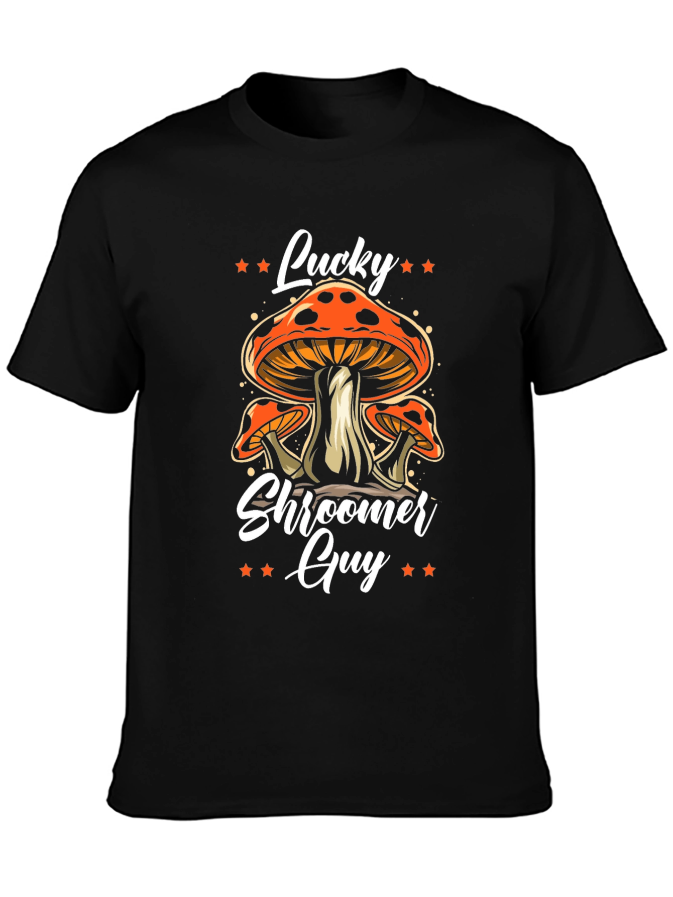 Lucky Shroomer Guy T-Shirt - Fun Mushroom Design
