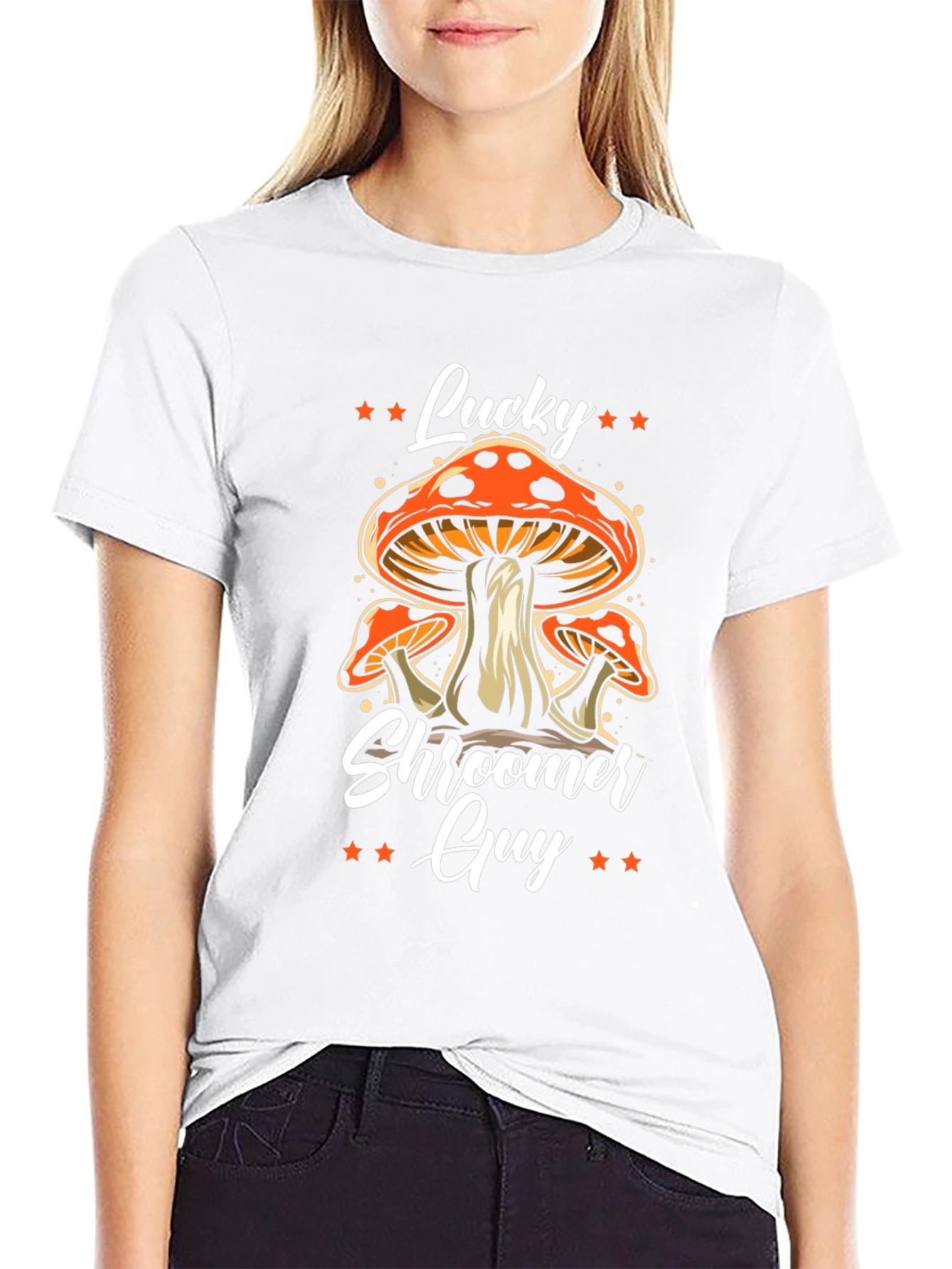 Lucky Shroomer Guy T-Shirt - Fun Mushroom Design