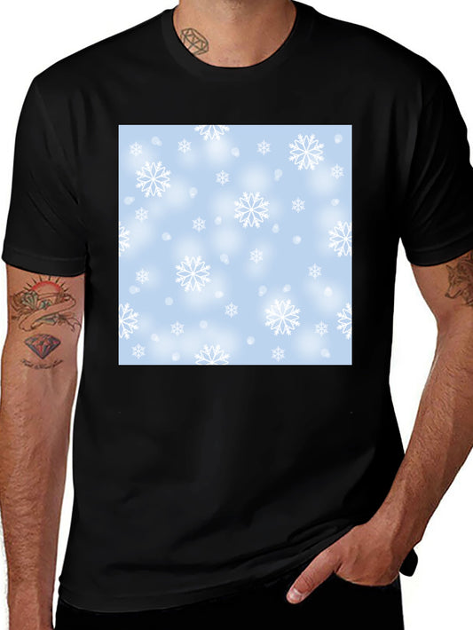 Winter Snowflake Pattern T-Shirt