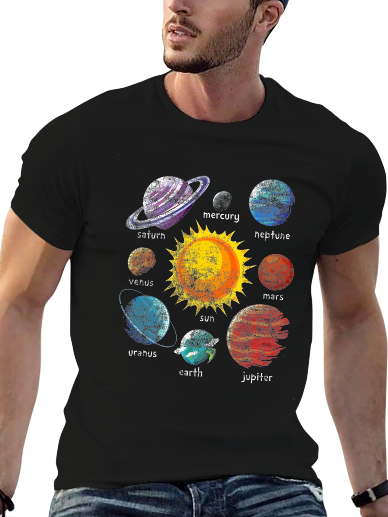 Planets Graphic T-Shirt
