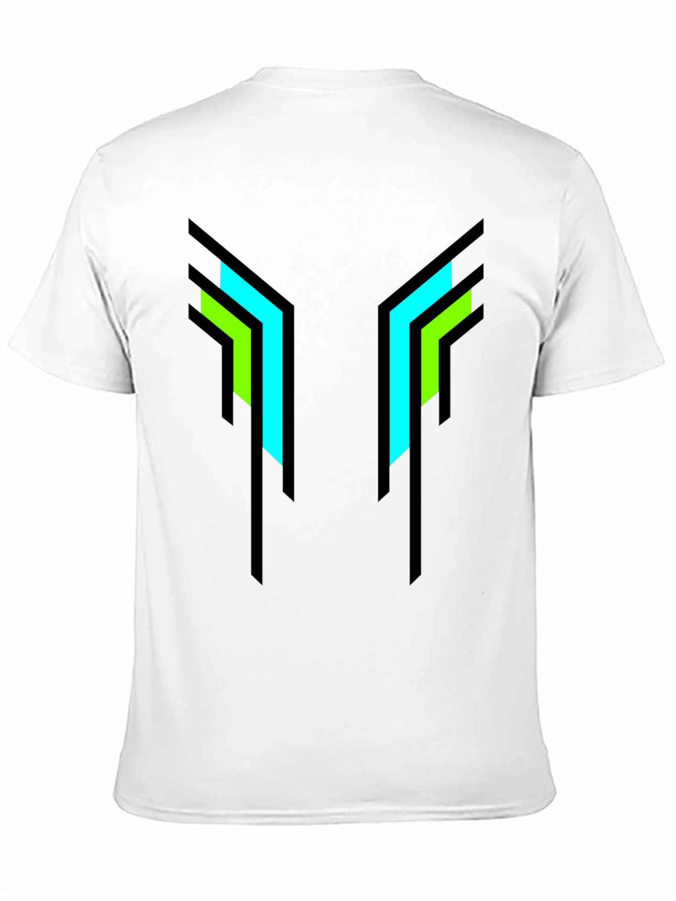 Geometric Print Black T-Shirt