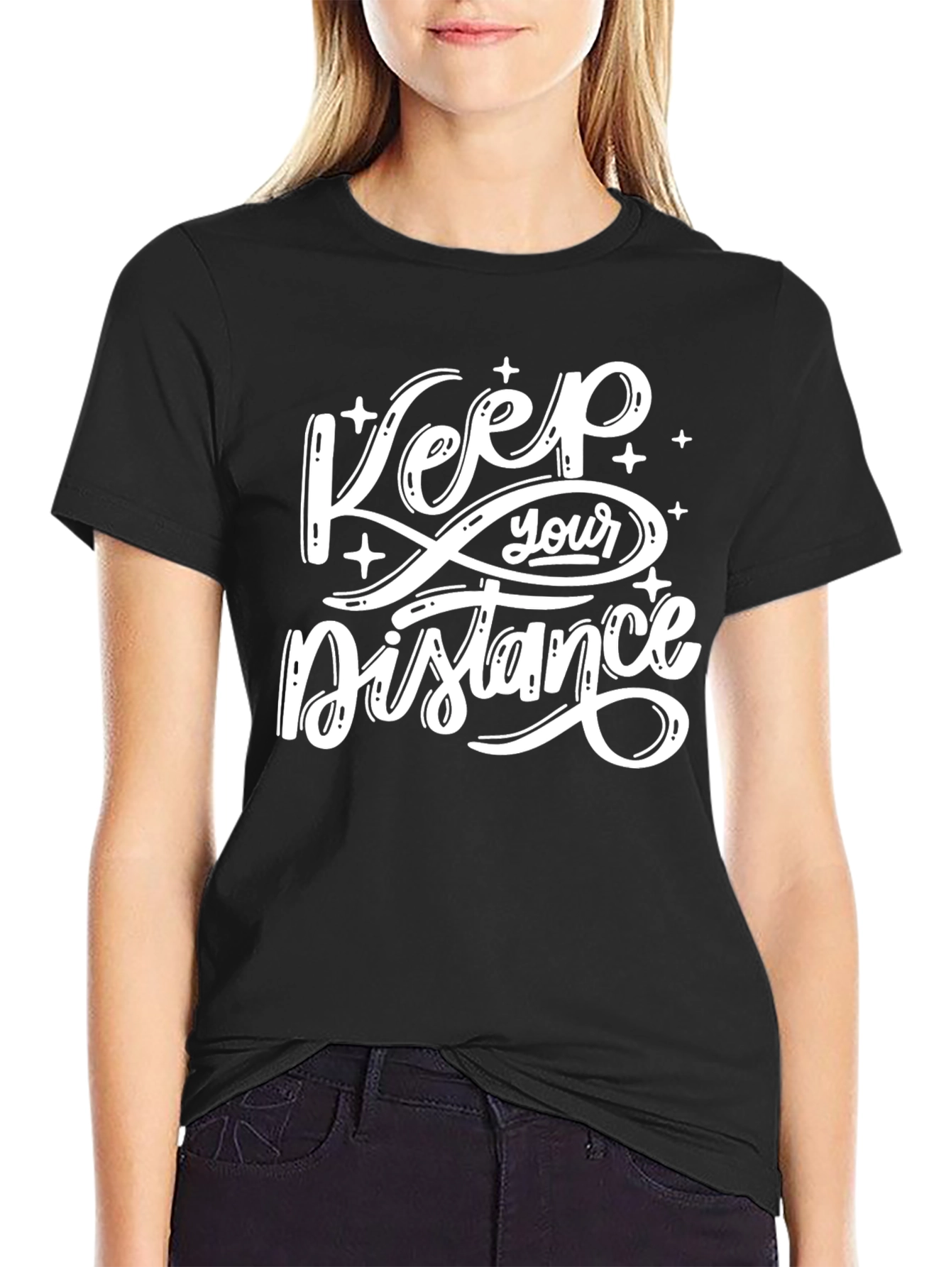 Keep Your Distance Graphic Tee - Social Distancing Shirt