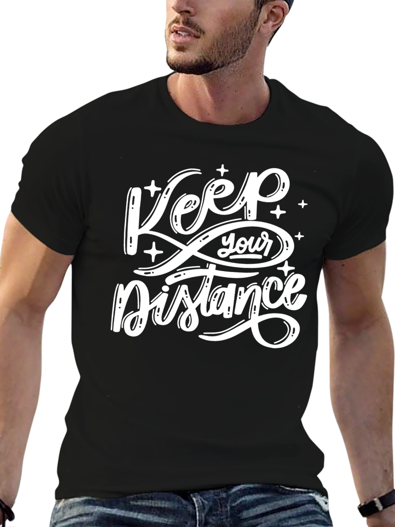 Keep Your Distance Graphic Tee - Social Distancing Shirt