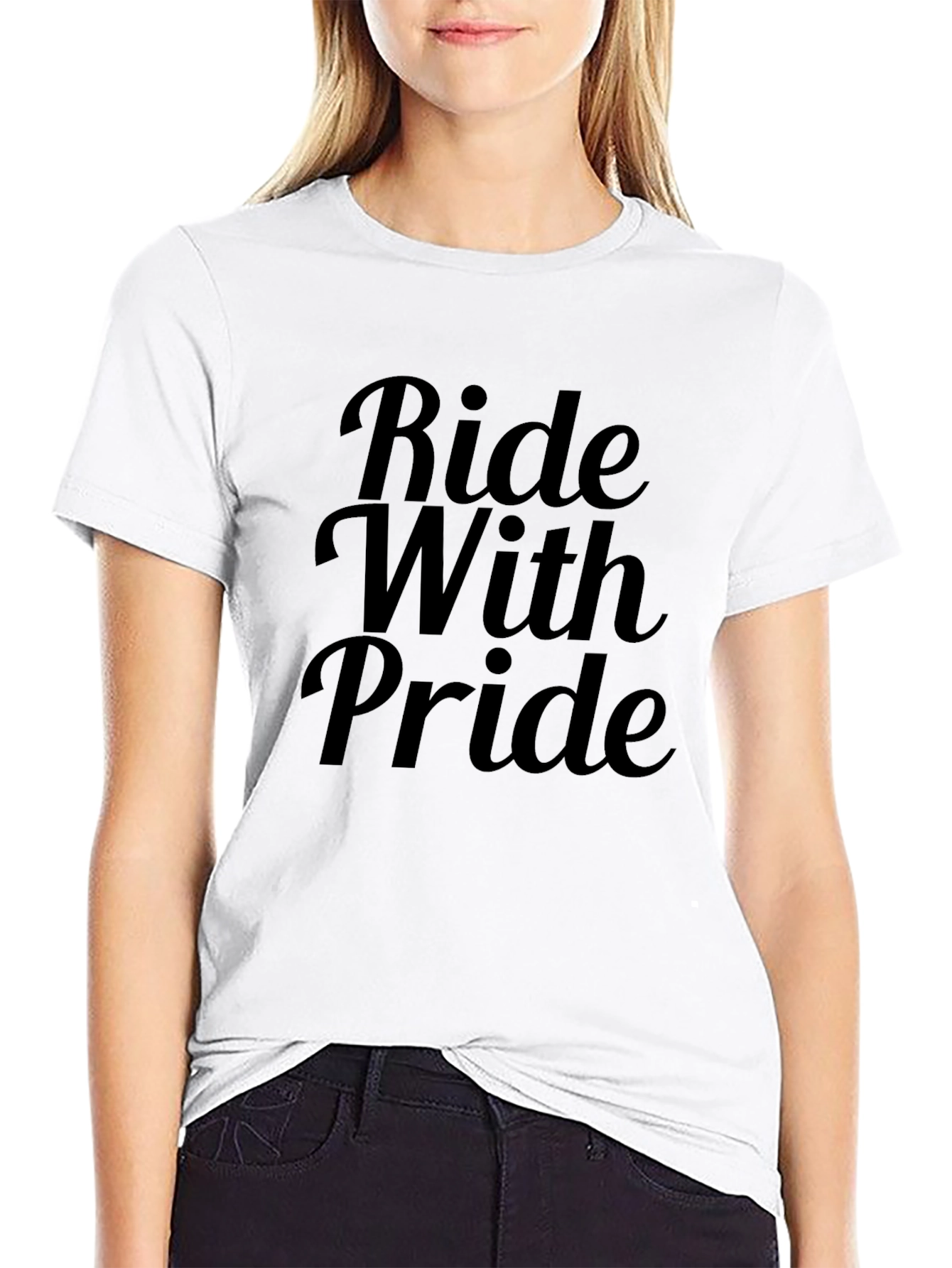 Ride With Pride Graphic Tee - Black
