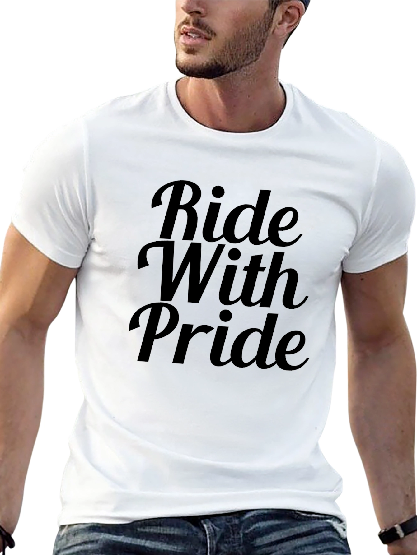 Ride With Pride Graphic Tee - Black