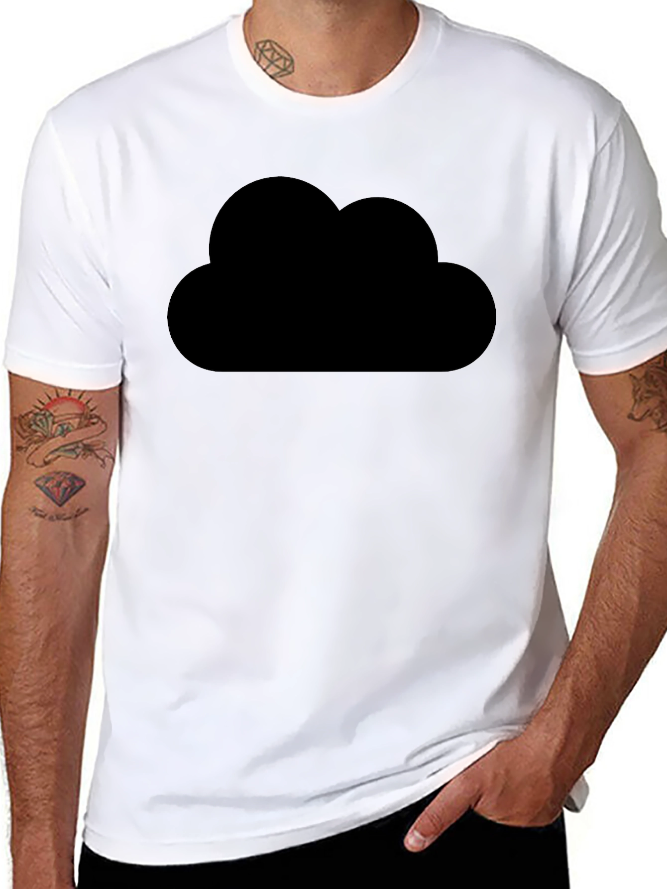 Black Cloud Graphic T-Shirt - Trendy & Stylish