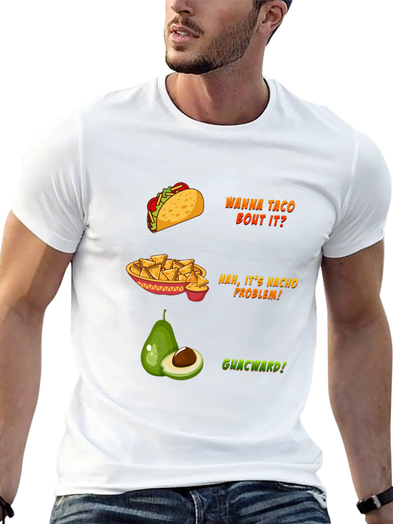 Funny Food Puns Black T-Shirt