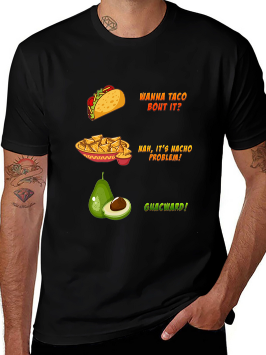 Funny Food Puns Black T-Shirt