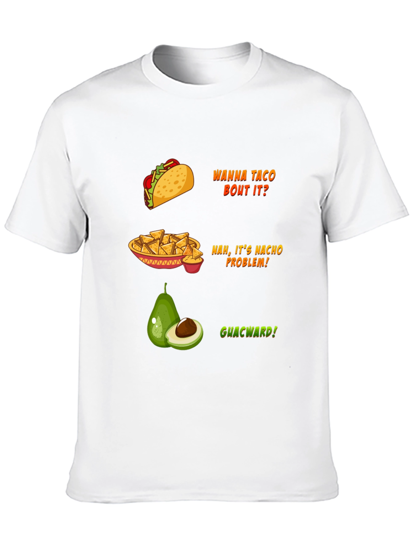 Funny Food Puns Black T-Shirt