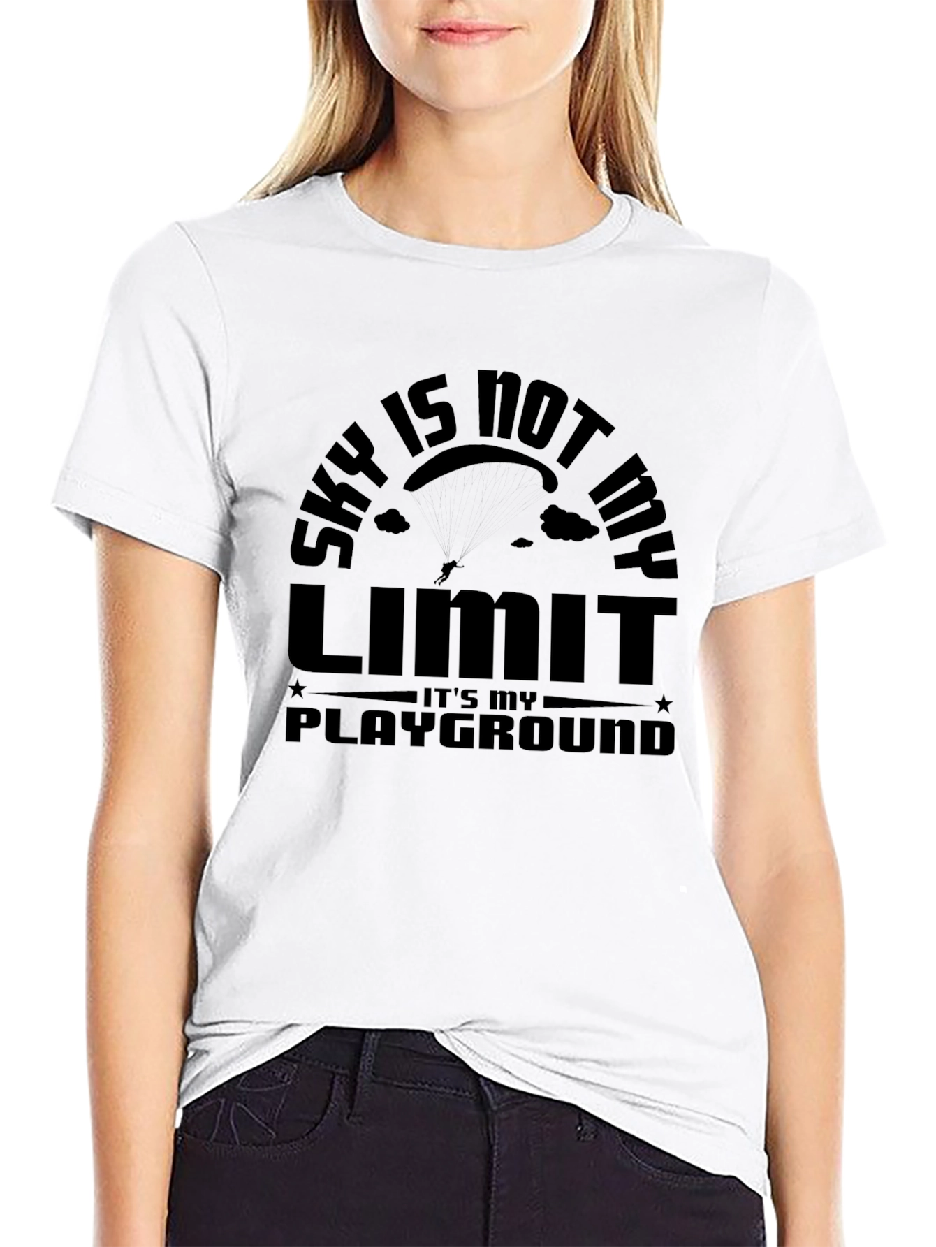 Sky is Not My Limit Black T-Shirt