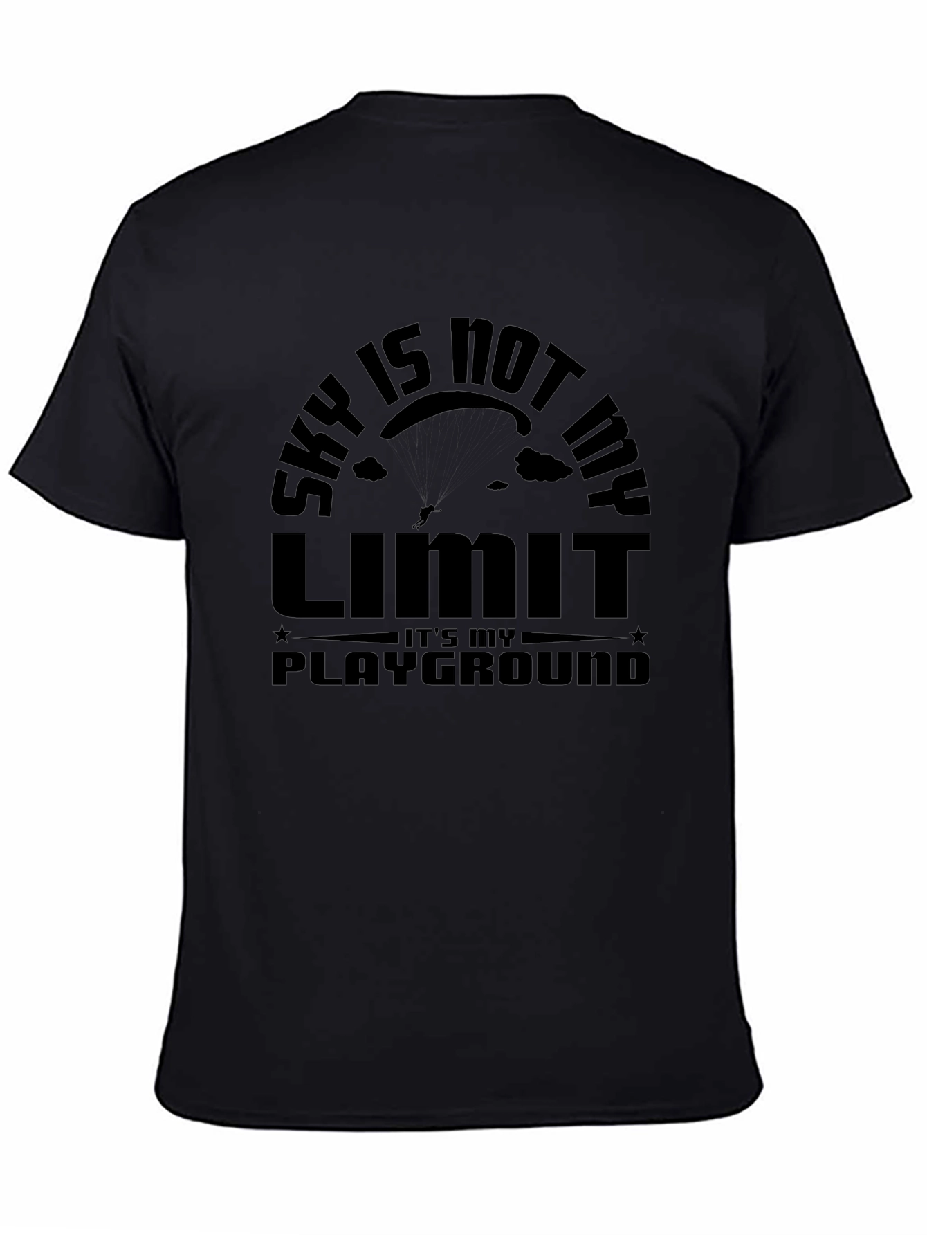 Sky is Not My Limit Black T-Shirt