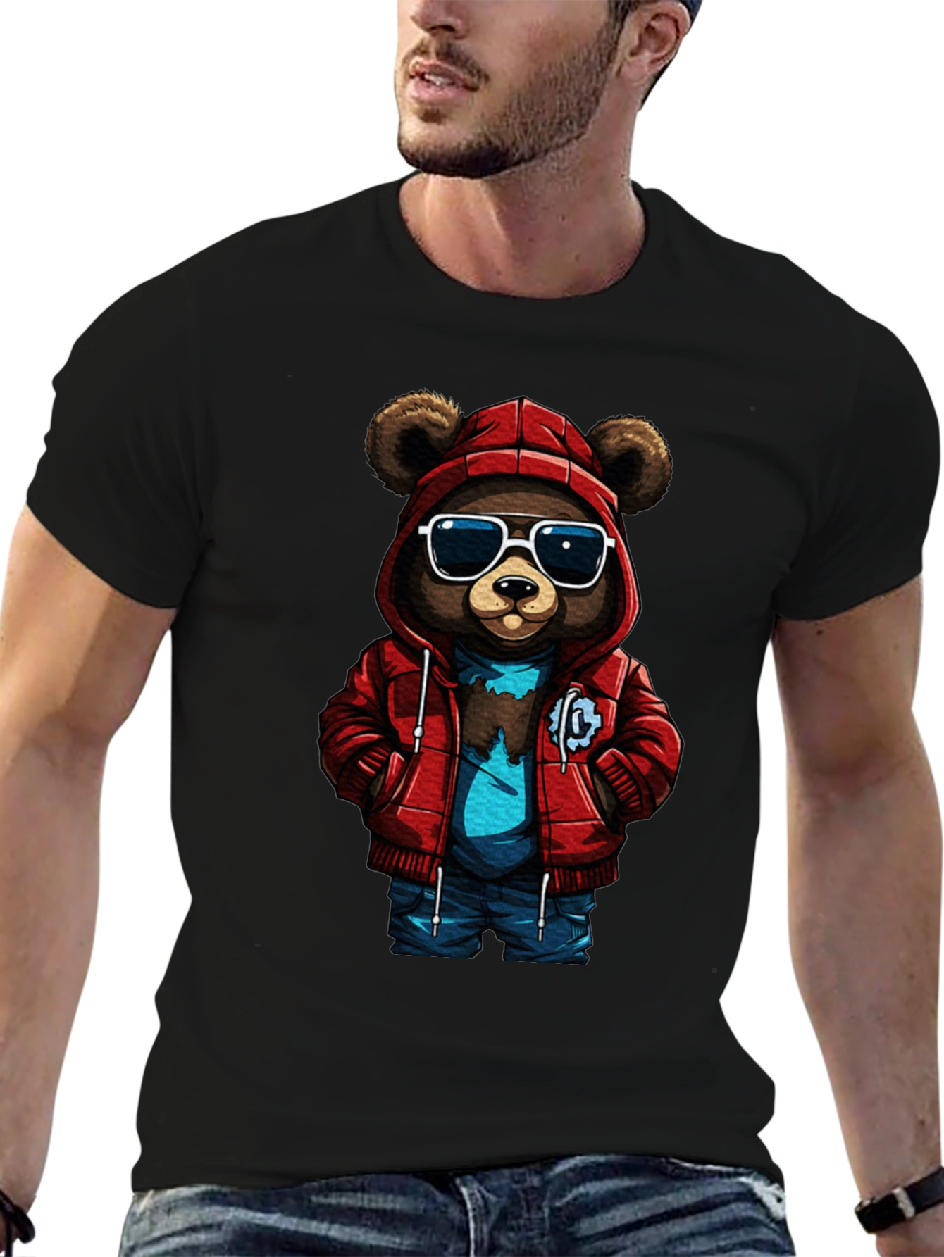 Cool Bear Graphic Tee - Urban Style T-Shirt
