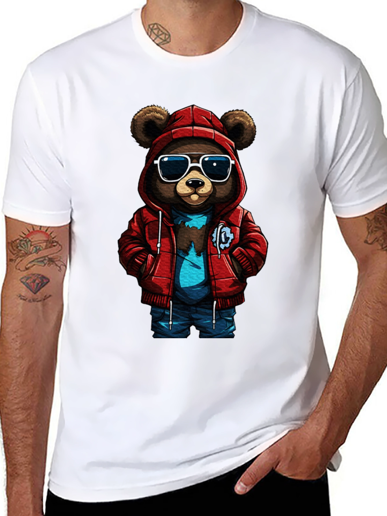 Cool Bear Graphic Tee - Urban Style T-Shirt