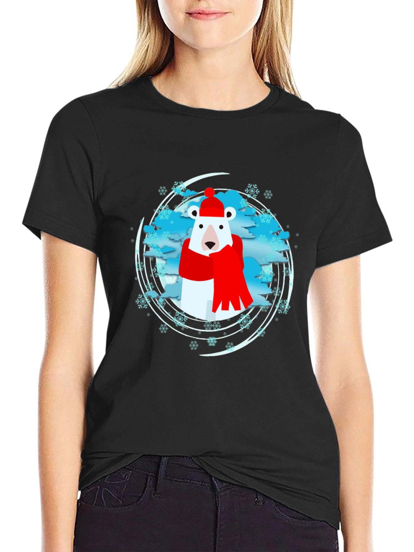 Winter Polar Bear Graphic Tee