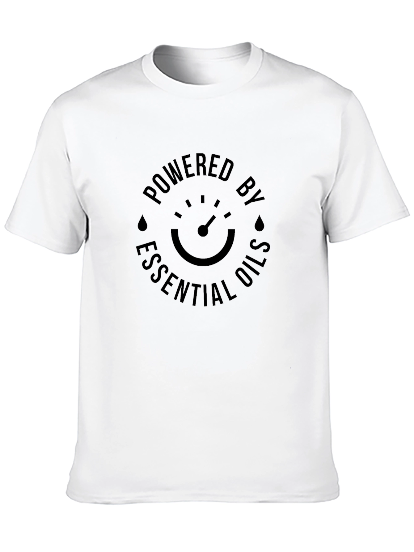 Powered by Essential Oils Black Graphic T-Shirt