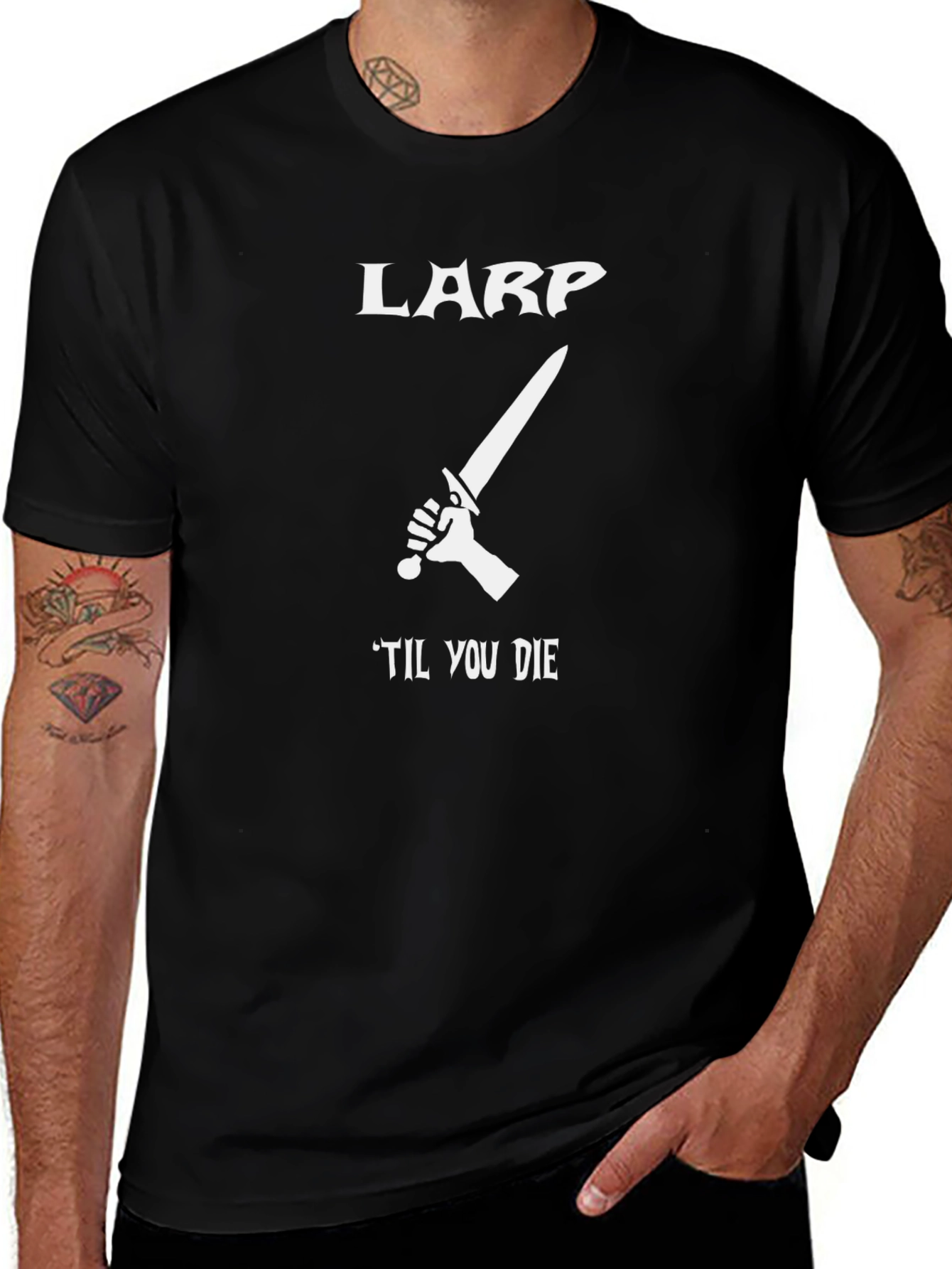 LARP Til You Die Graphic T-Shirt