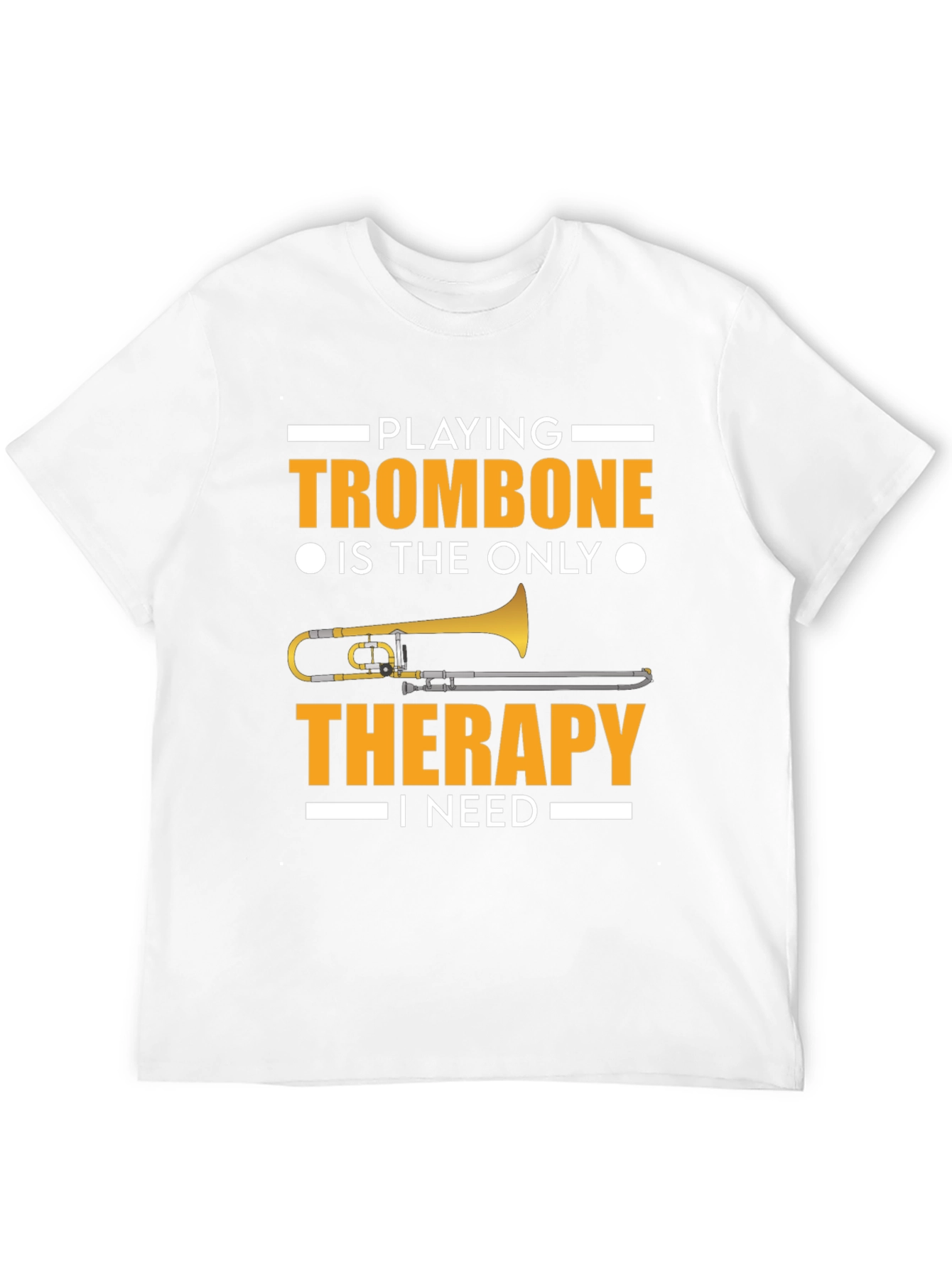 Trombone Therapy T-Shirt - Music Lover Tee