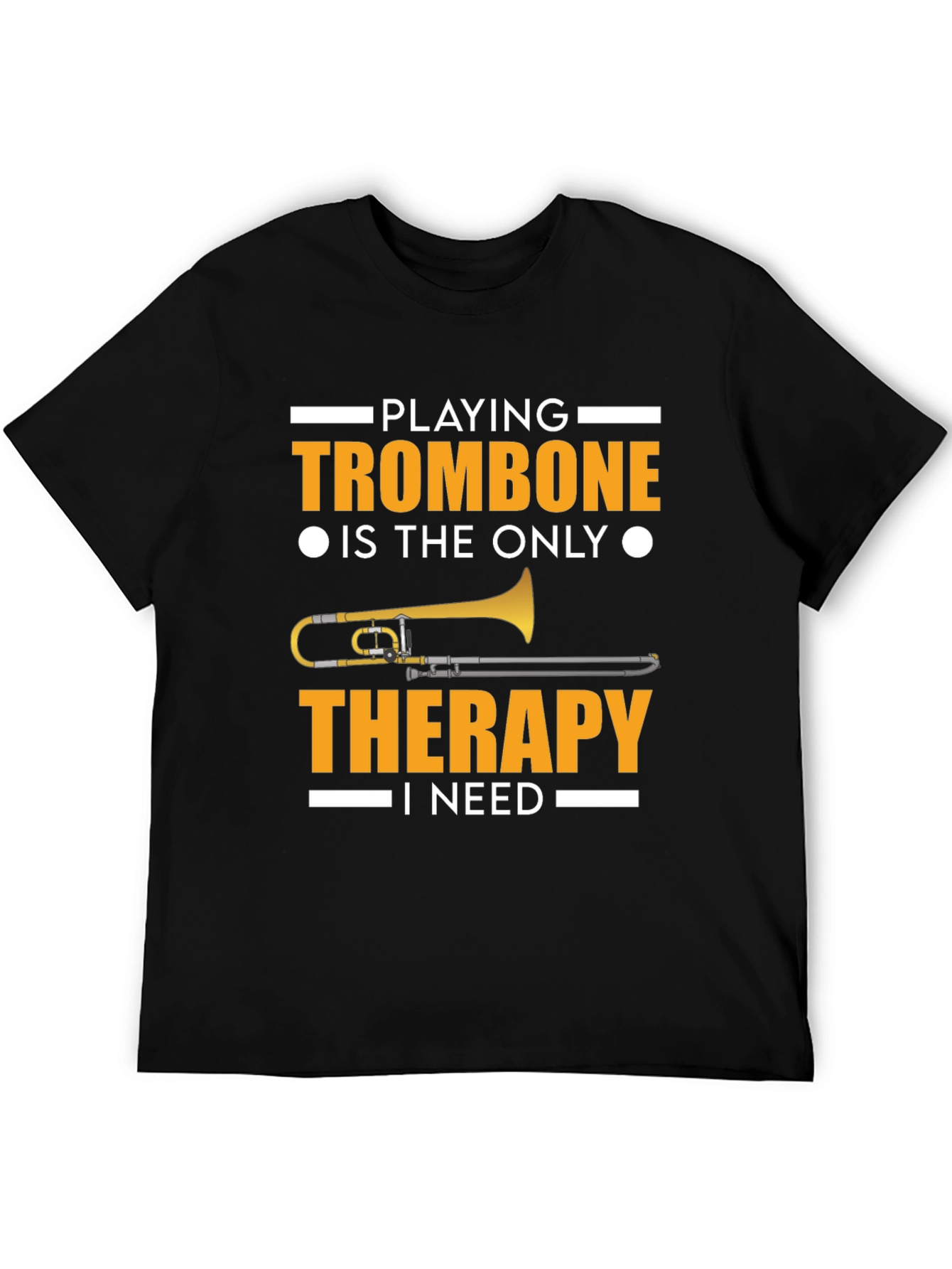 Trombone Therapy T-Shirt - Music Lover Tee