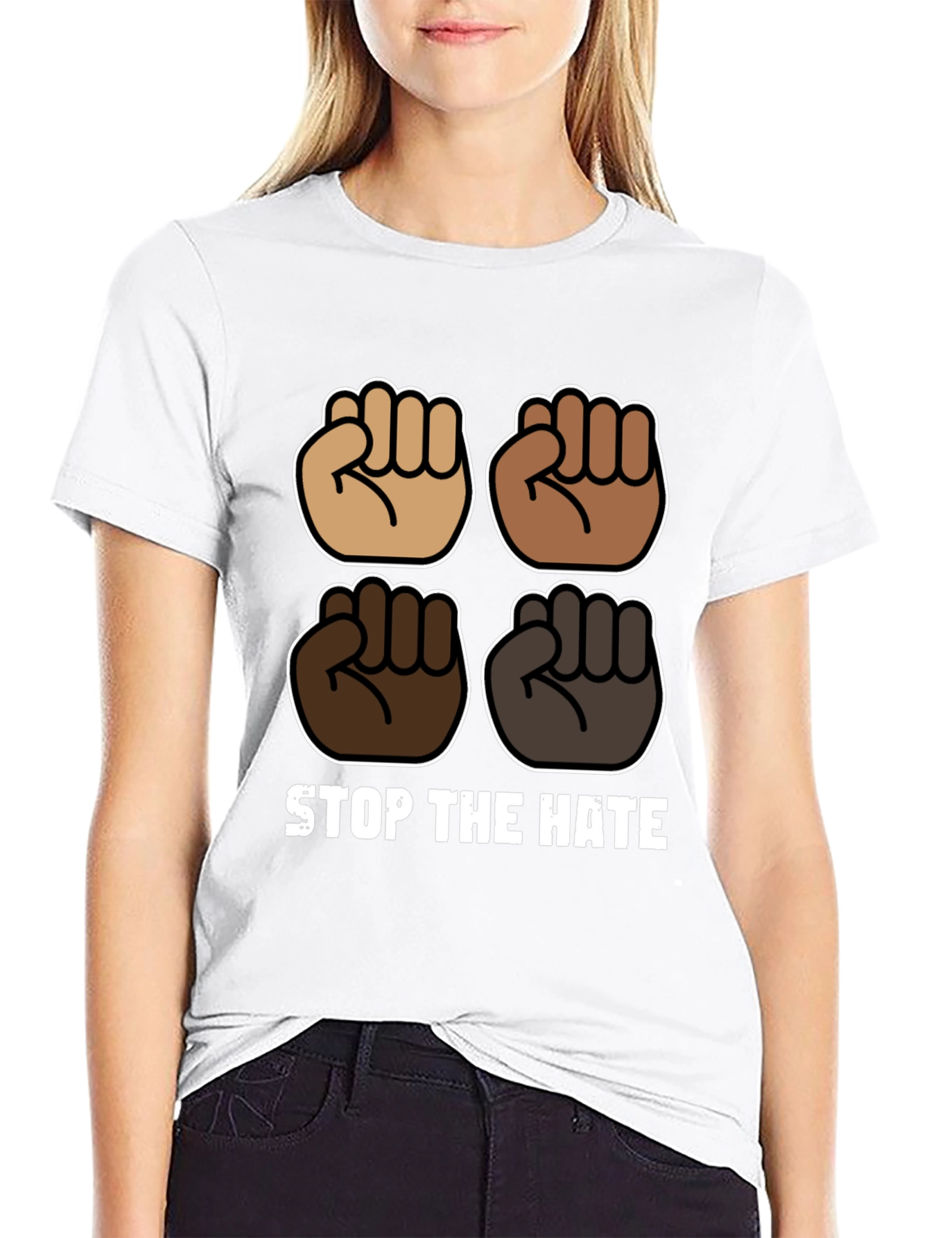 Stop The Hate Graphic T-Shirt