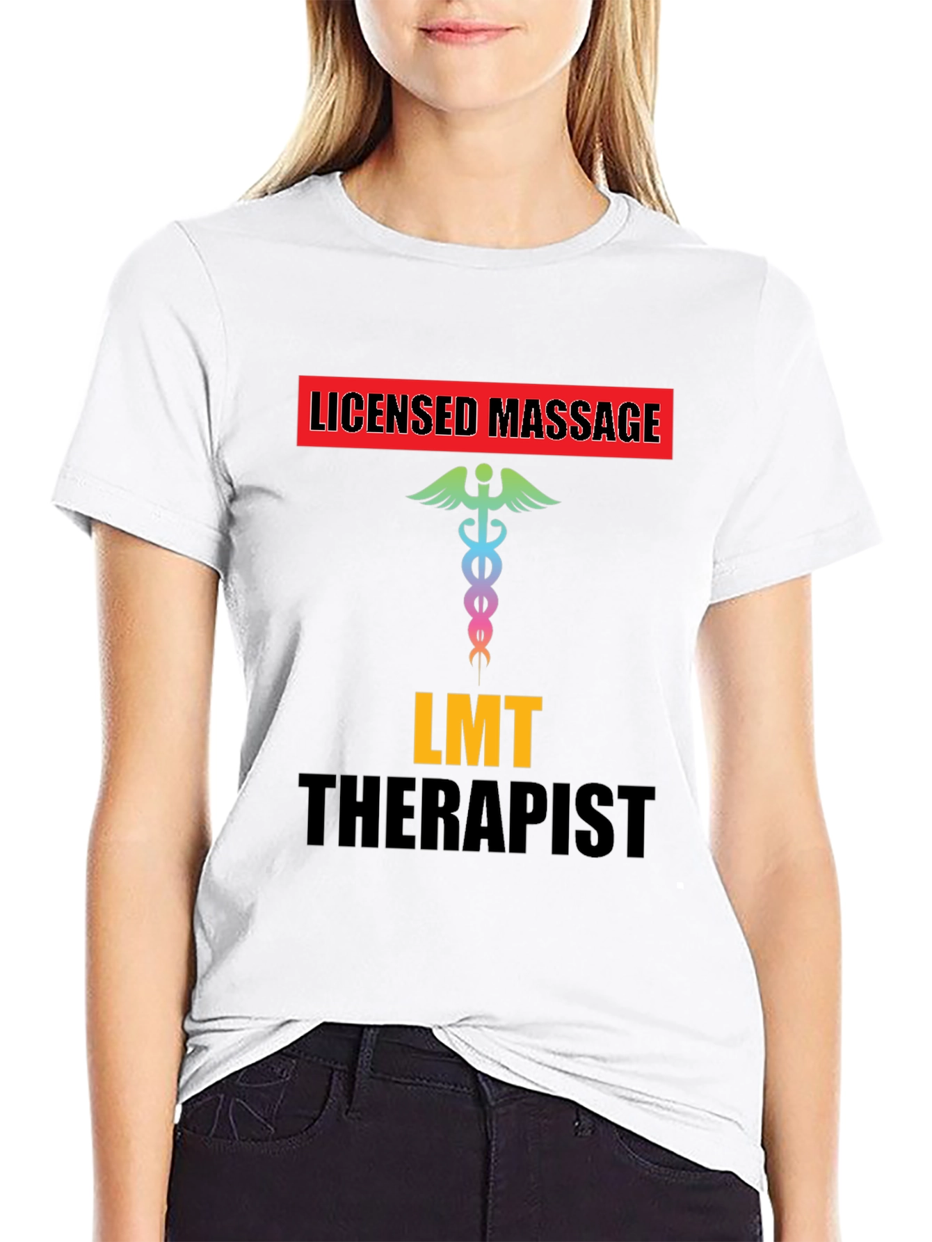 Licensed Massage Therapist T-Shirt - Black